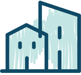 To hus av tre med iskalde vegger og isende tak