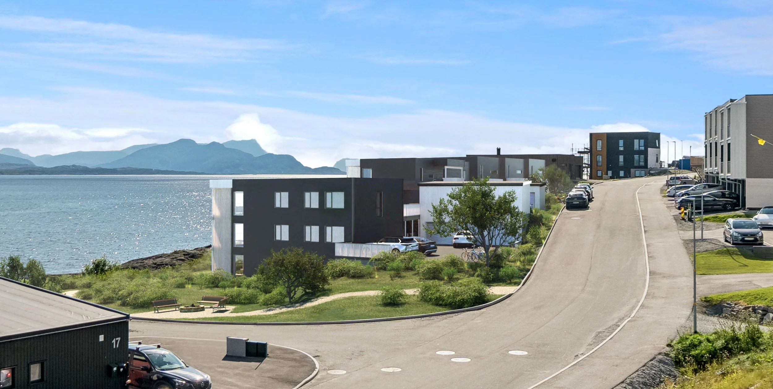 Hunstad Sør - 9 flotte leiligheter i fremste rekke mot sjøen. Bygging pågår. Klikk på bildet for å lese mer om leilighetene.