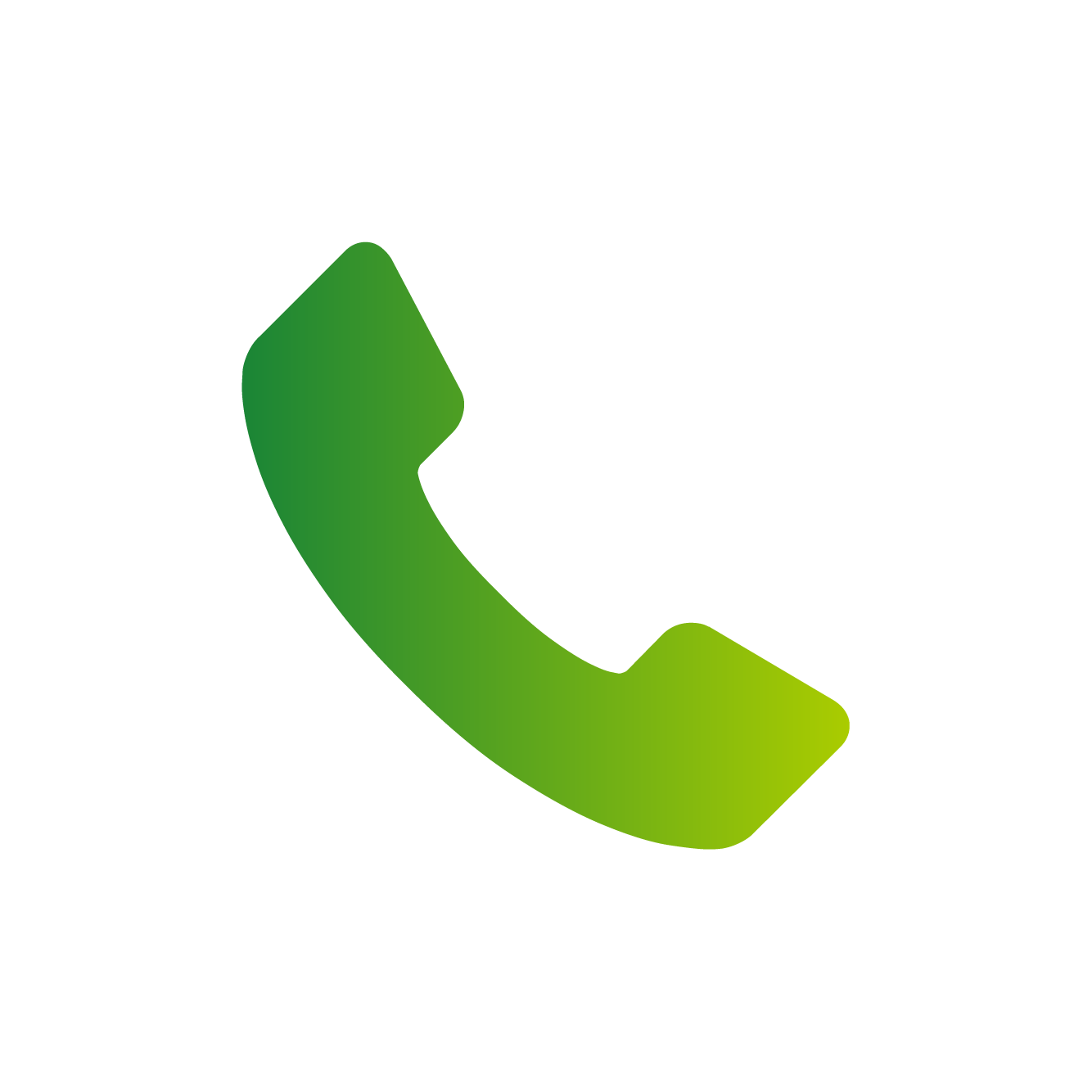 Icon of a green telephone receiver indicating a phone call or contact.