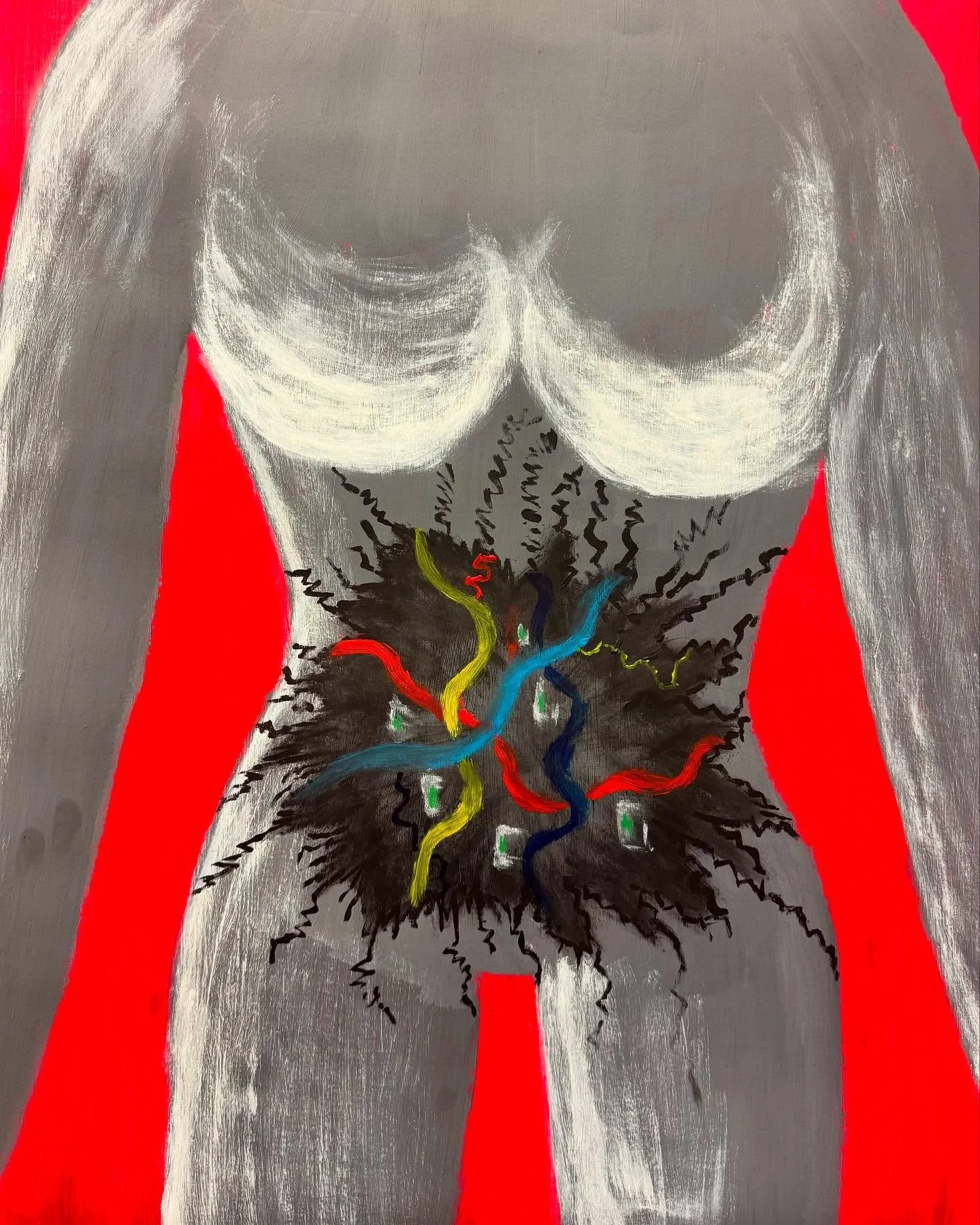 Pain.

#Art2025 #AcrylicPainting #ExpressionismArt #SurrealismArt #EmergingArtists #art #artist #artwork #instagood #artistsoninstagram #contemporaryart #technologyart