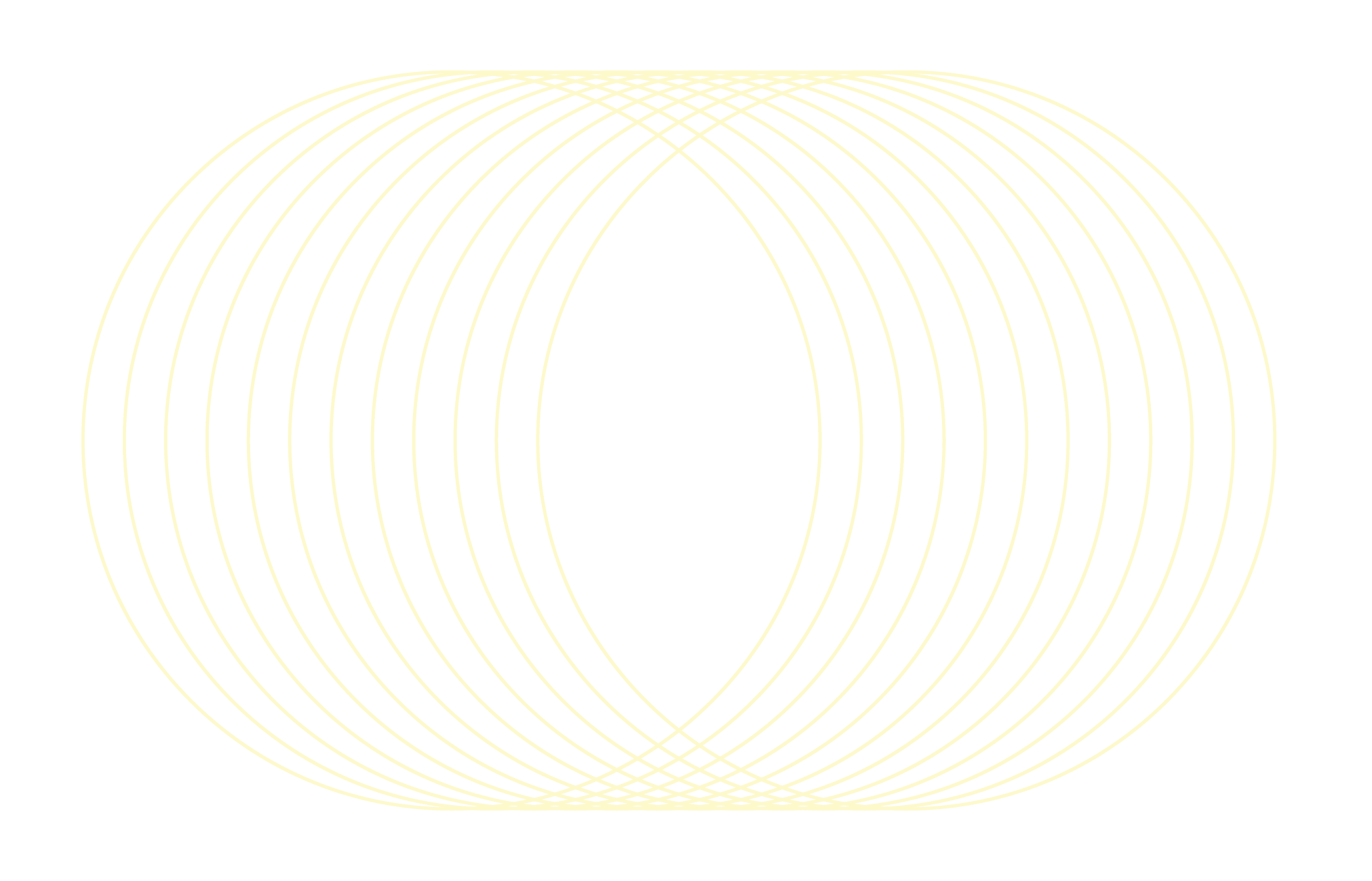Geometric pattern of concentric ellipses creating a symmetrical, lattice-like design on a black background.