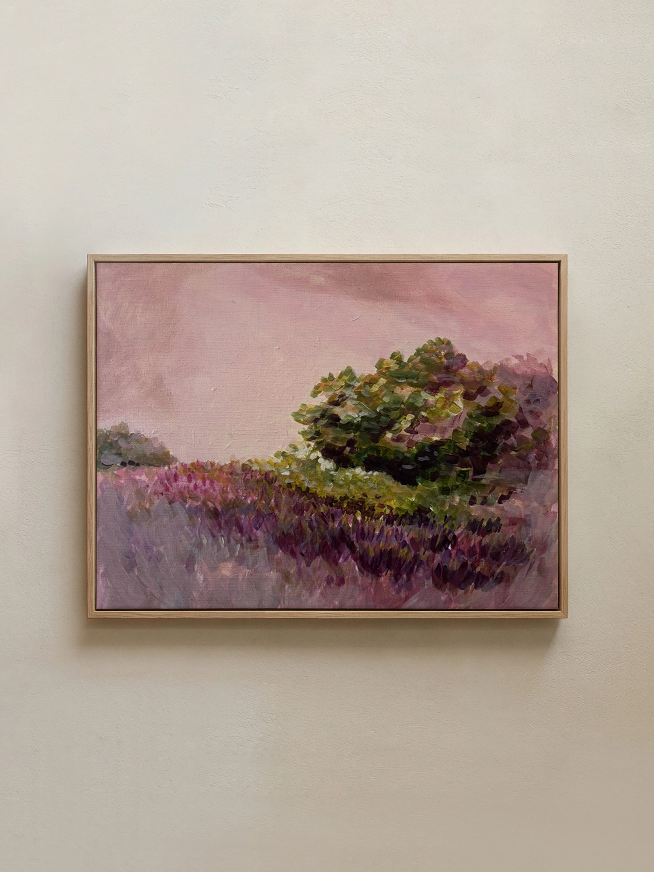 Betaalbare kunst Moderne kunst Interieur Wanddecoratie Unieke kunst Deventer kunstenaar Interieur tips Nieuwbouw Gezellige interieur VTWonen Bloemen moderne kunst roze schilderij floral painting modern