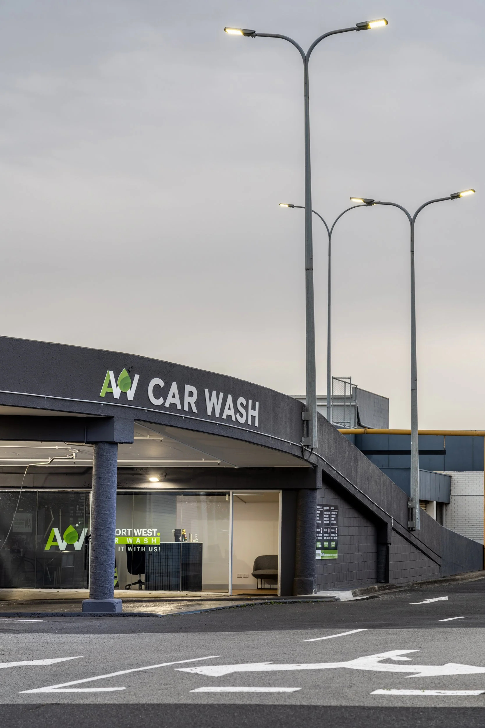 Airport West Carwash for Canopy Fitouts