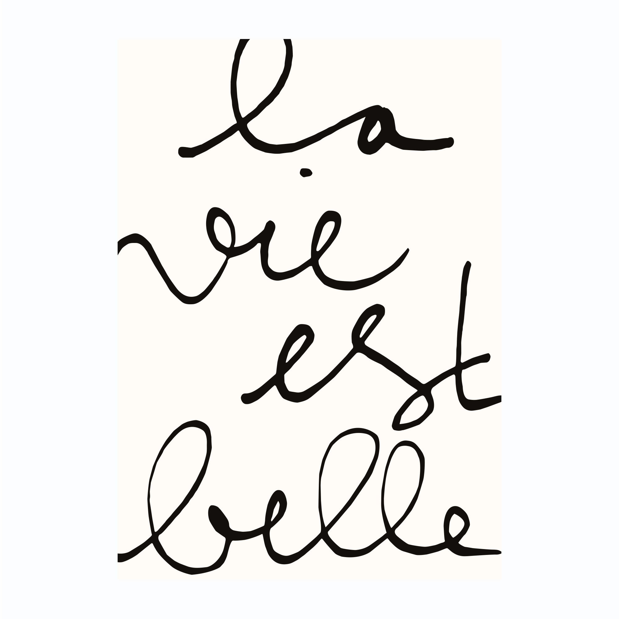 La vie est belle A4