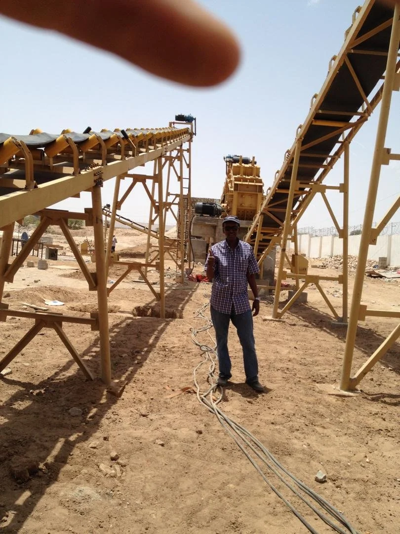 2015-Our CEO overseeing crusher installation