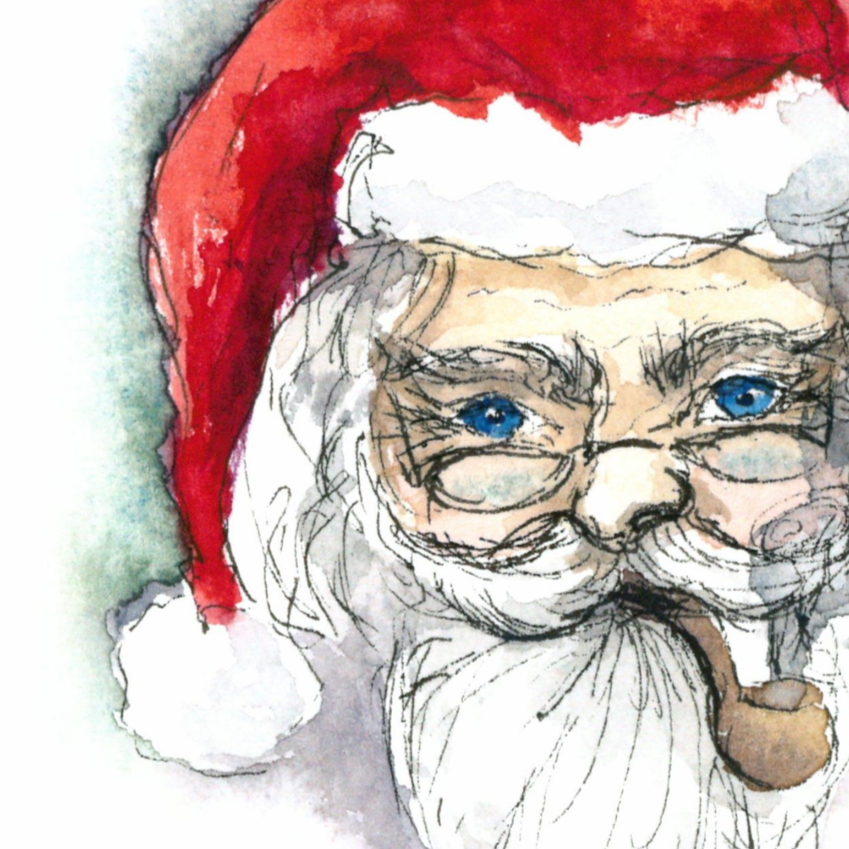 Nahaufnahme Kunstdruck vom Nikolaus