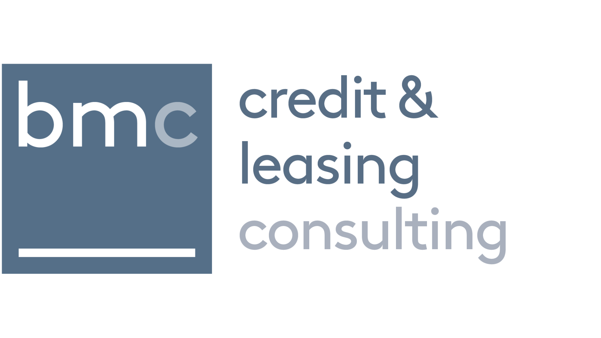 Logo der Firma BMC mit den Worten credit & leasing consulting