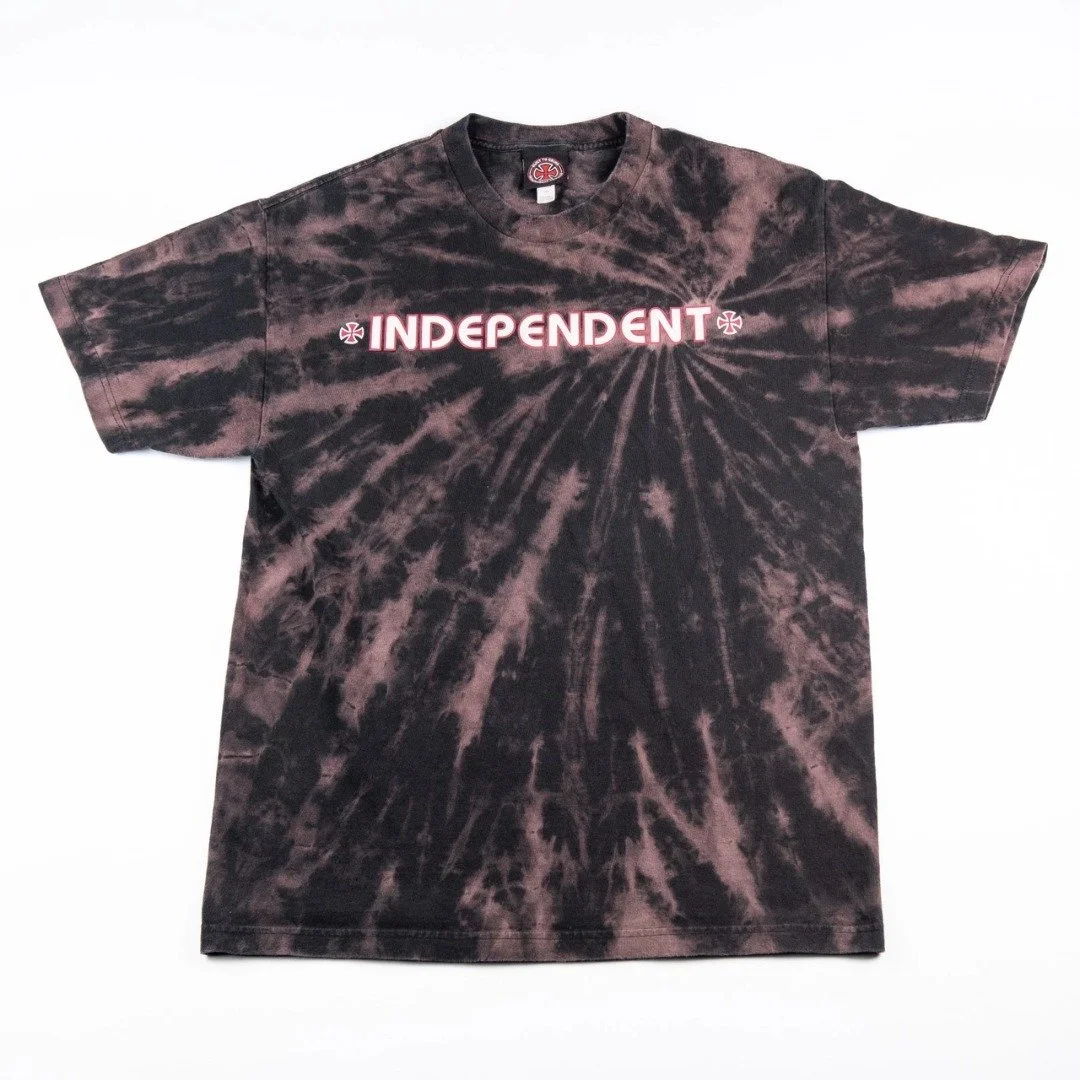 Independent Truck Co Tie Dye Skate T-Shirt Black Pink Spiral Size L Y2K Style

cleanthrifts.com