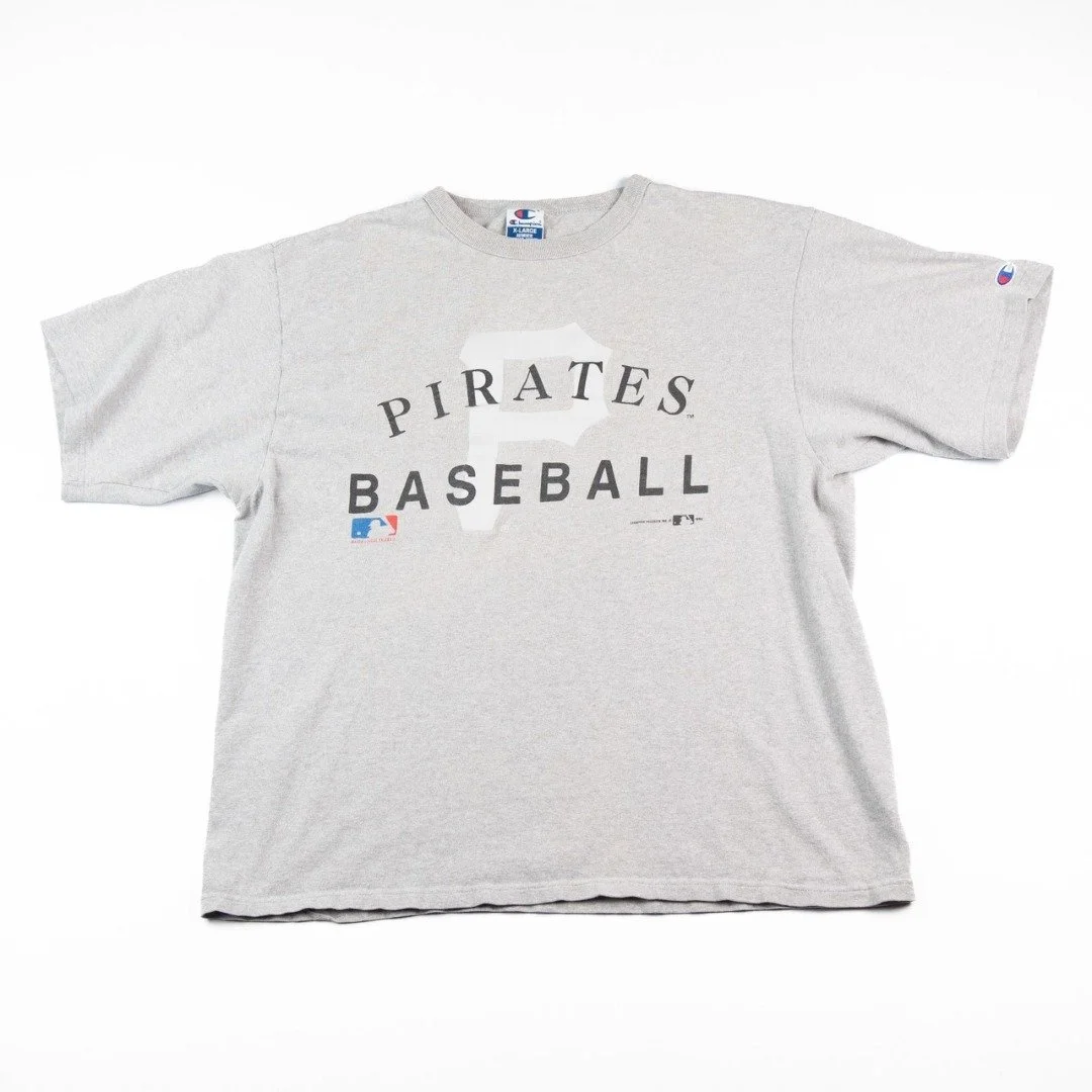 Vintage 1994 Pittsburgh Pirates Baseball T-Shirt Grey Champion MLB Tee XL

cleanthrifts.com
