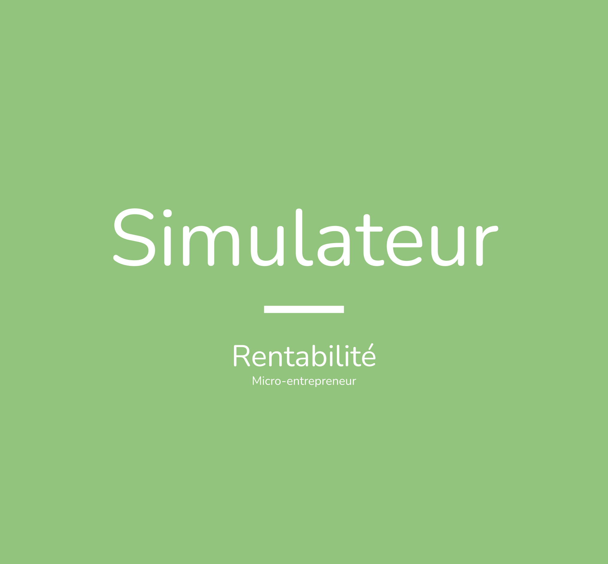 Simulateur de rentabilité