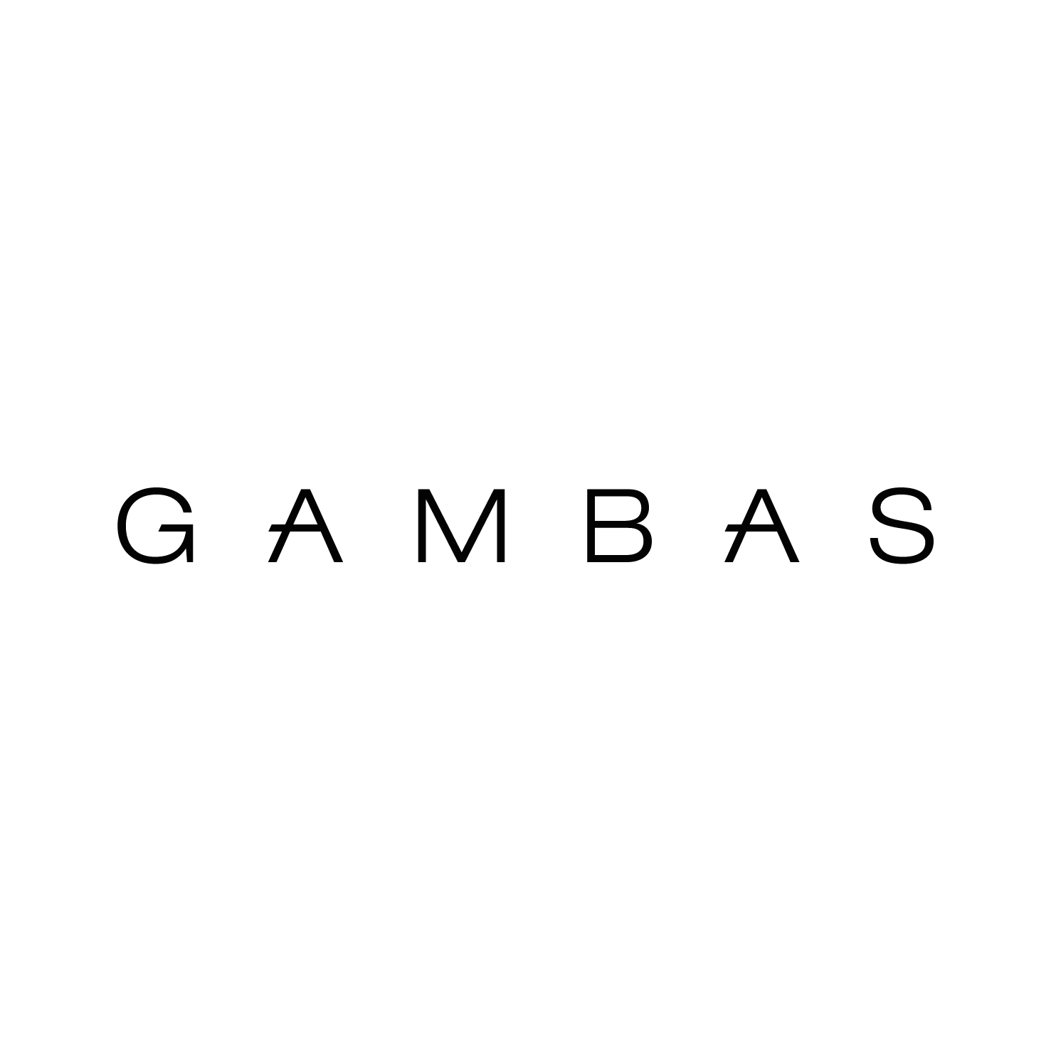 The word 'GAMBA' is displayed in black text on a white background.