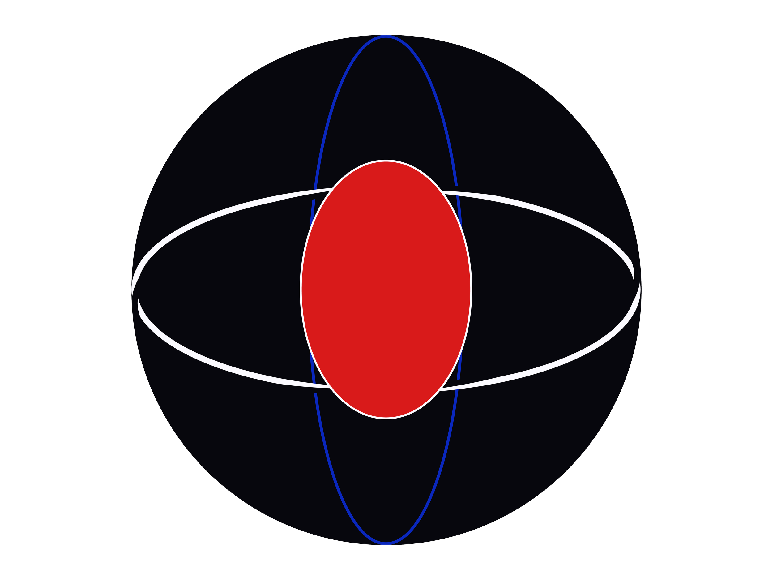A stylized atomic model with electrons orbiting a nucleus, illustrating atomic structure. Representing the ecosystem of the Agency PSG services.