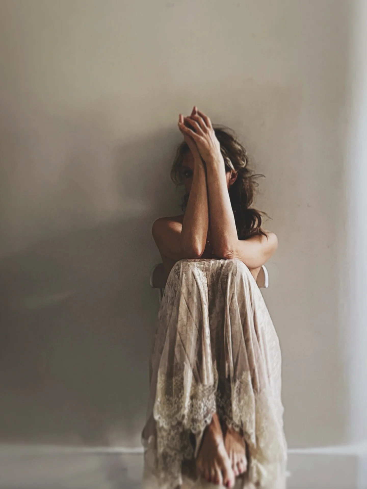 ~ The true artist resides on the inside.
The outside is chaos, bondage and destruction.
The inside is peace, freedom, and creation ~
Michael Bassey Johnson

#moodygrams #selfportrait #peace #stillness #lace