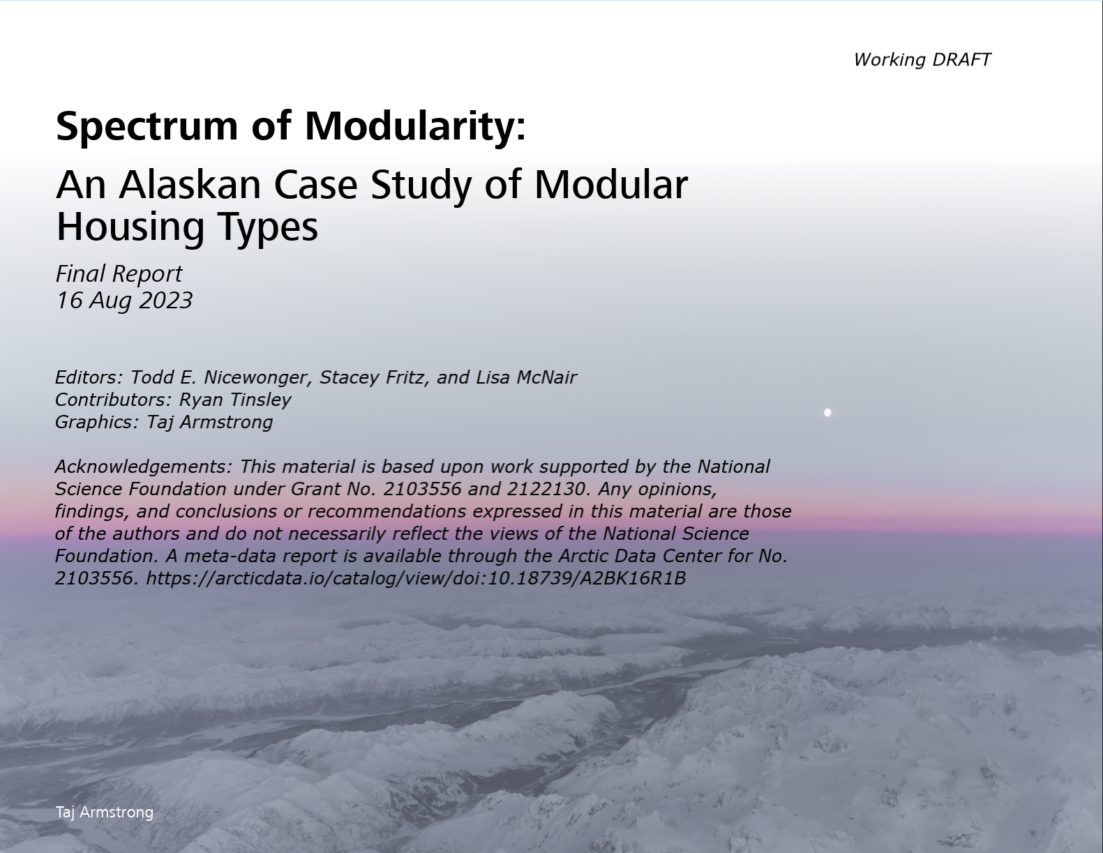 An Alaskan Case Study of Modular Housing Types