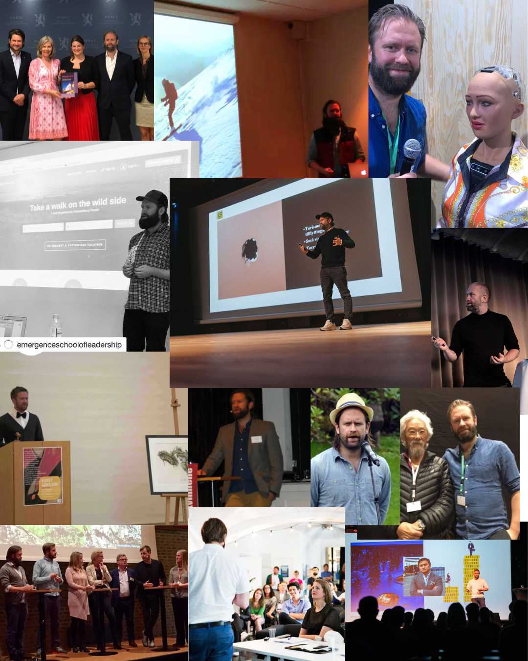 Gamle bilder, artikler og noen av kundene