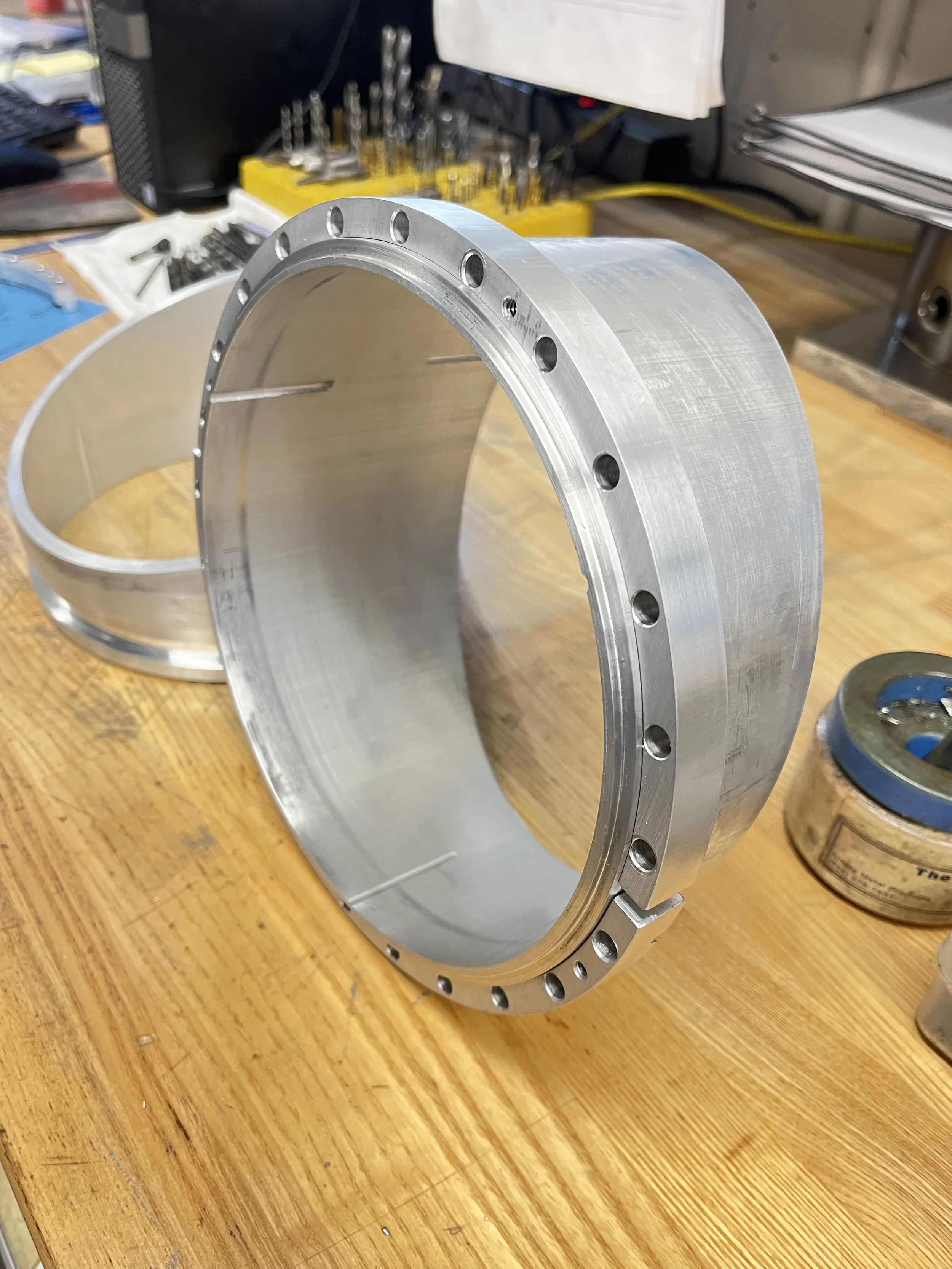 ALUMINUM FLANGE WITH BEVELED FACE