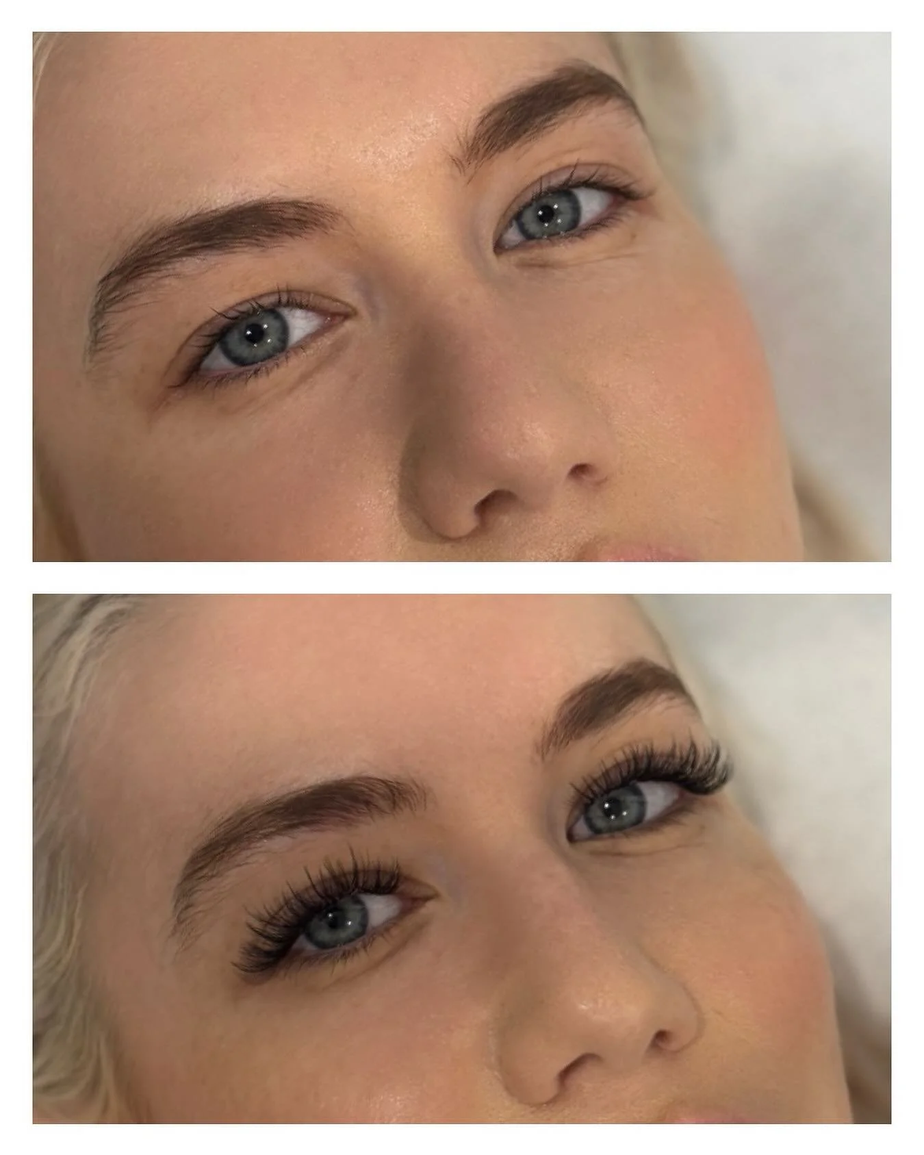 before &amp; after - wispy volume set ❣️
