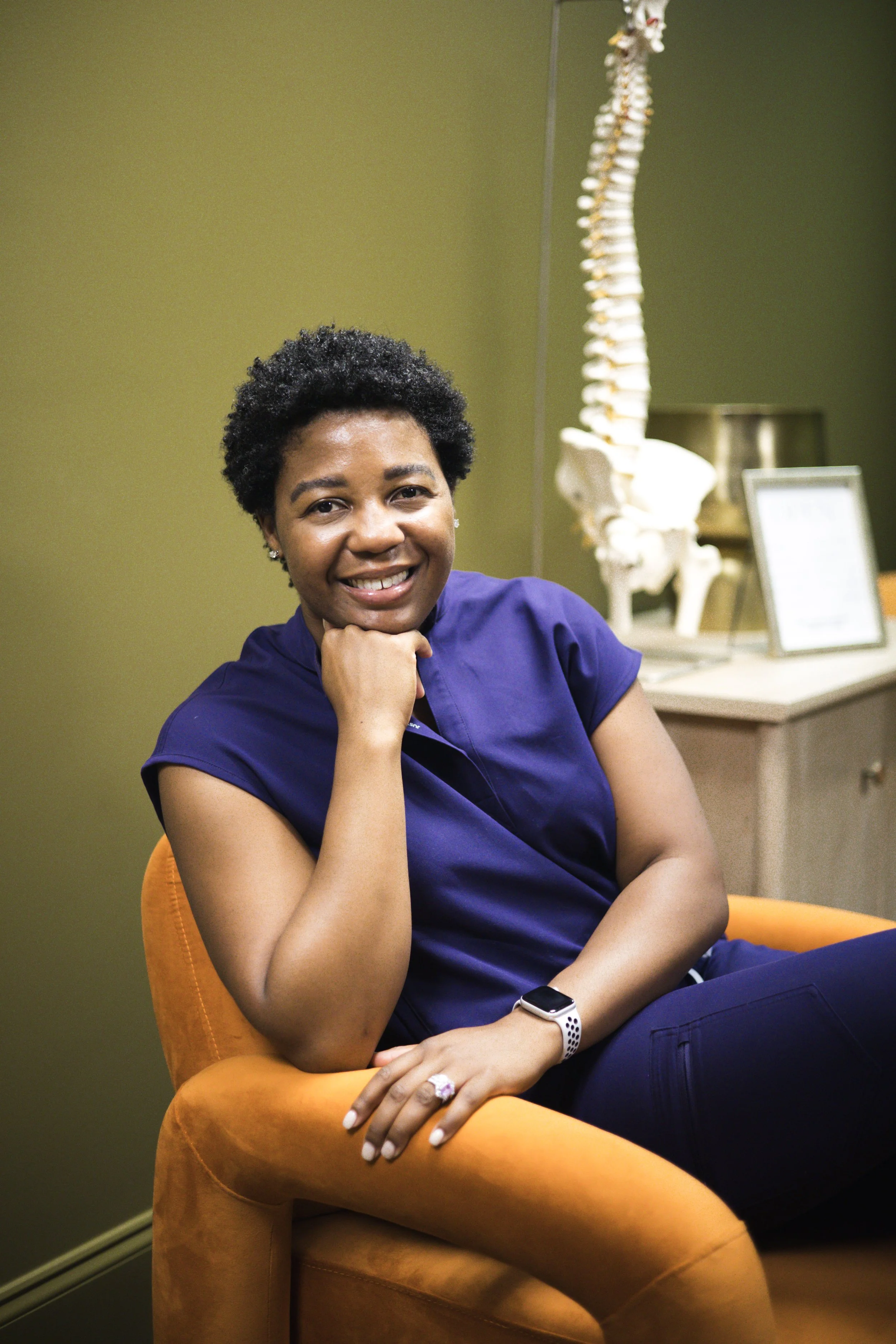 Dr. Britt Scott — founder of Just Peachy Chiropractic