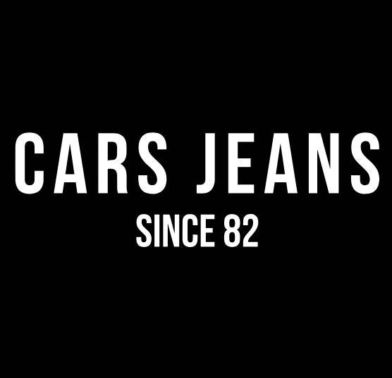 Logo for Cars Jeans, a clothing brand established in 1982.