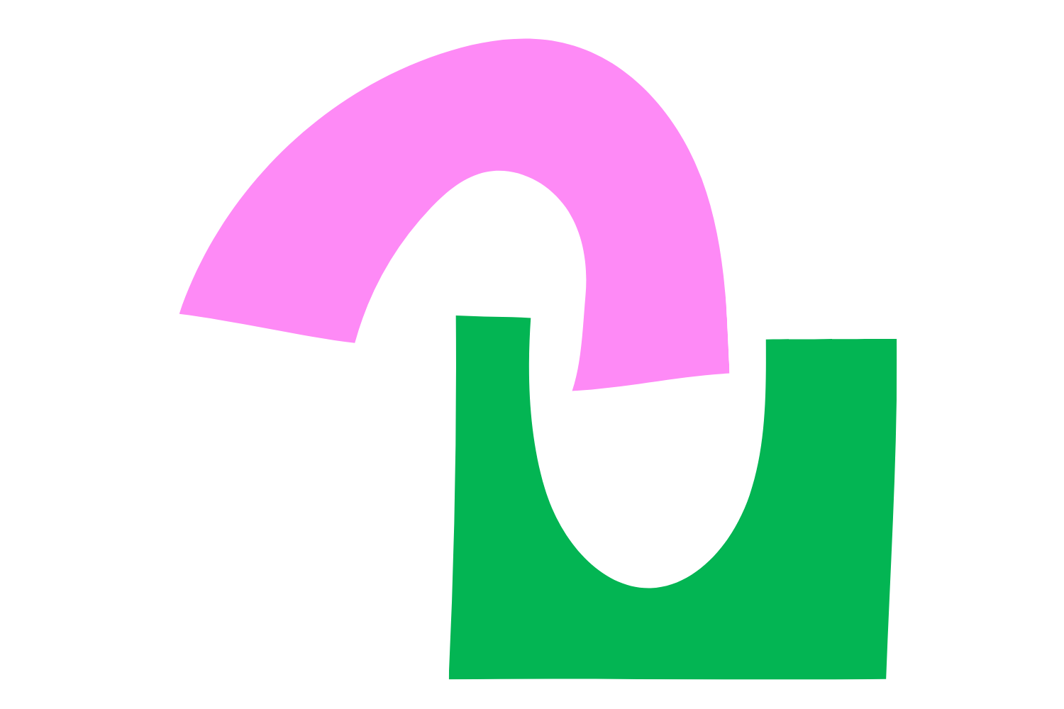 Diagramm mit einem großen Halbkreis, der grau und pink gefärbt ist, und einem aufrechten grünen Balken. Die Darstellung zeigt vermutlich einen Vergleich oder eine Statistik.
