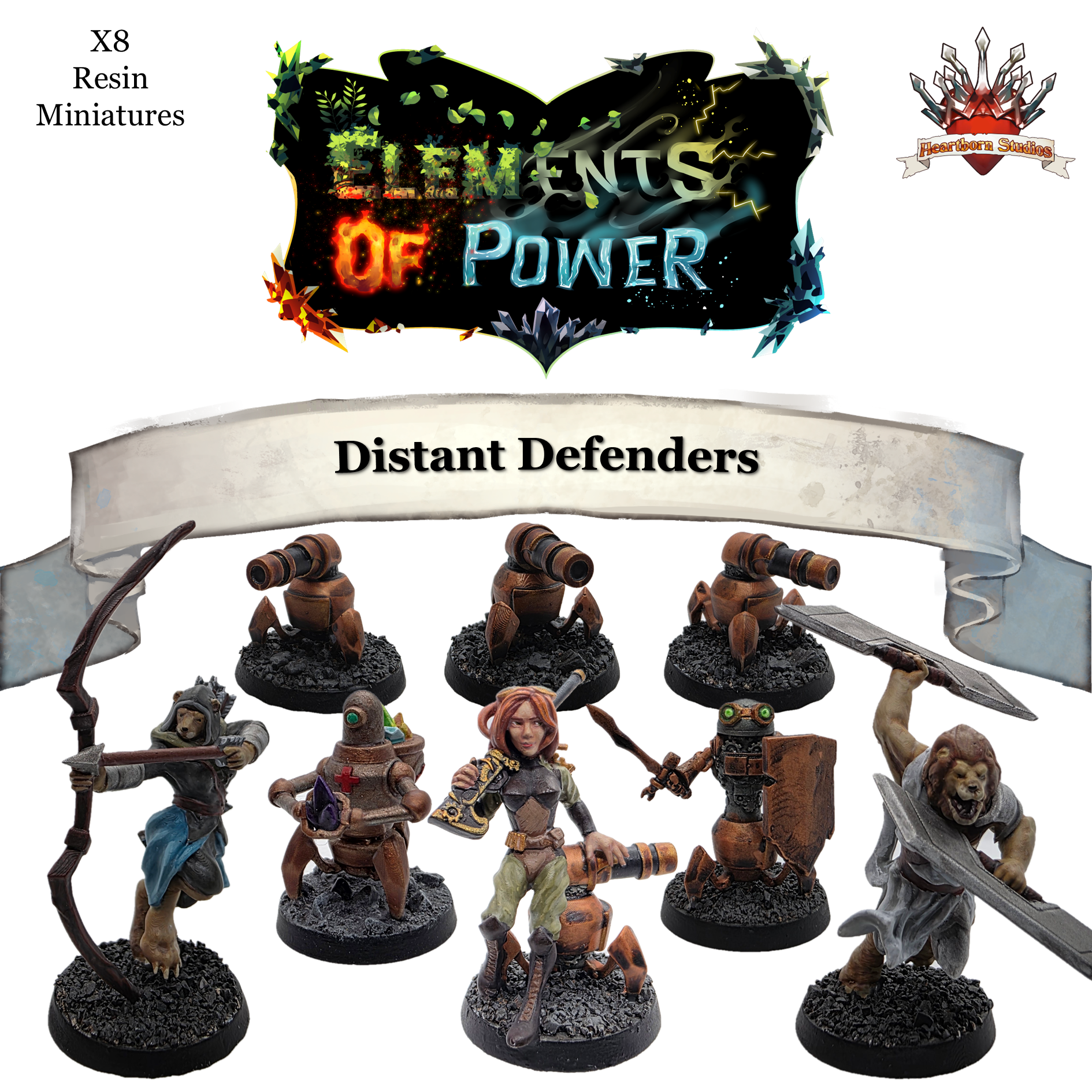 Elements of Power Hero Pack 4 - Distant Defenders