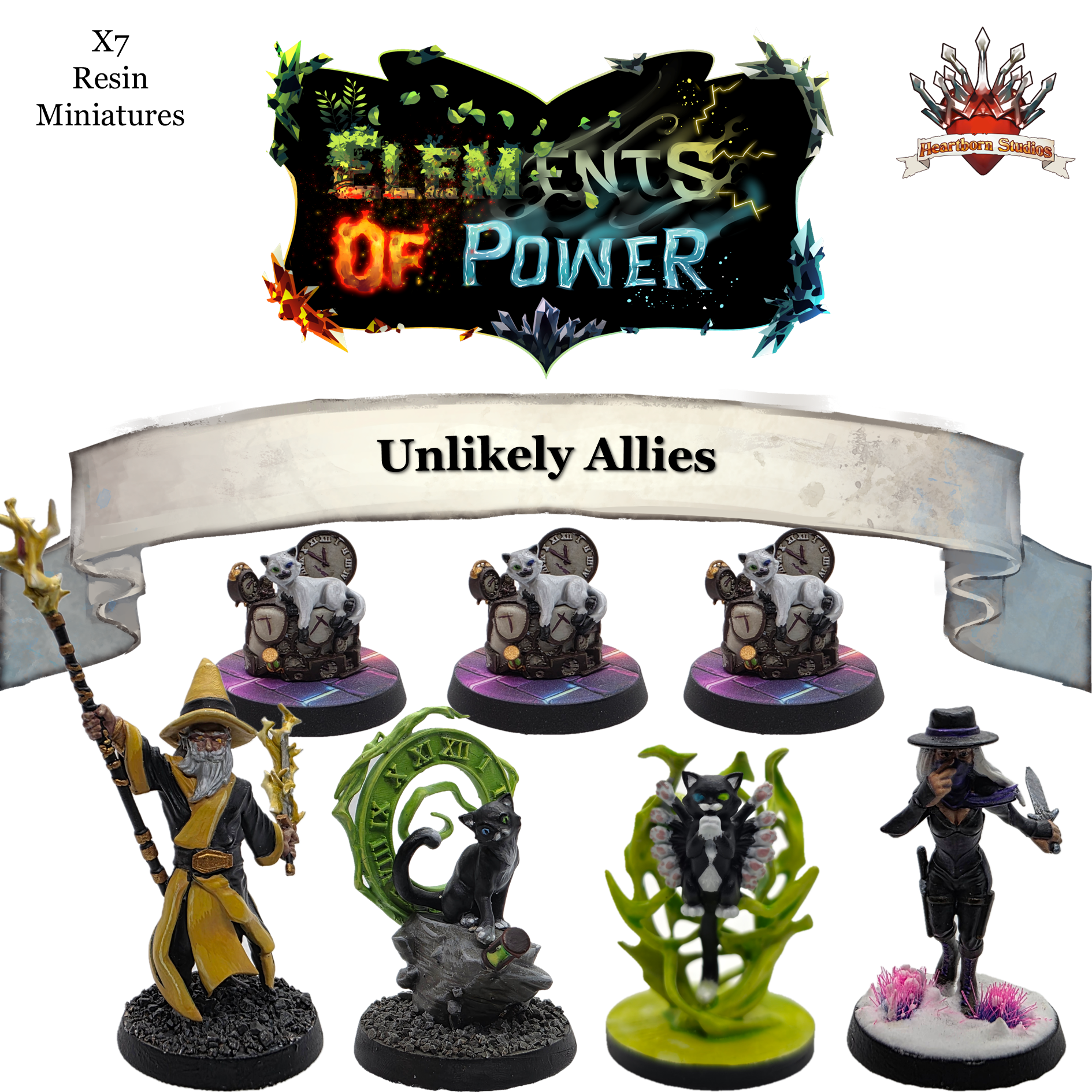 Elements of Power Hero Pack 3 - Unlikely Allies