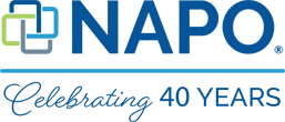 Logo for NAPO with the text Celebrating 40 Years