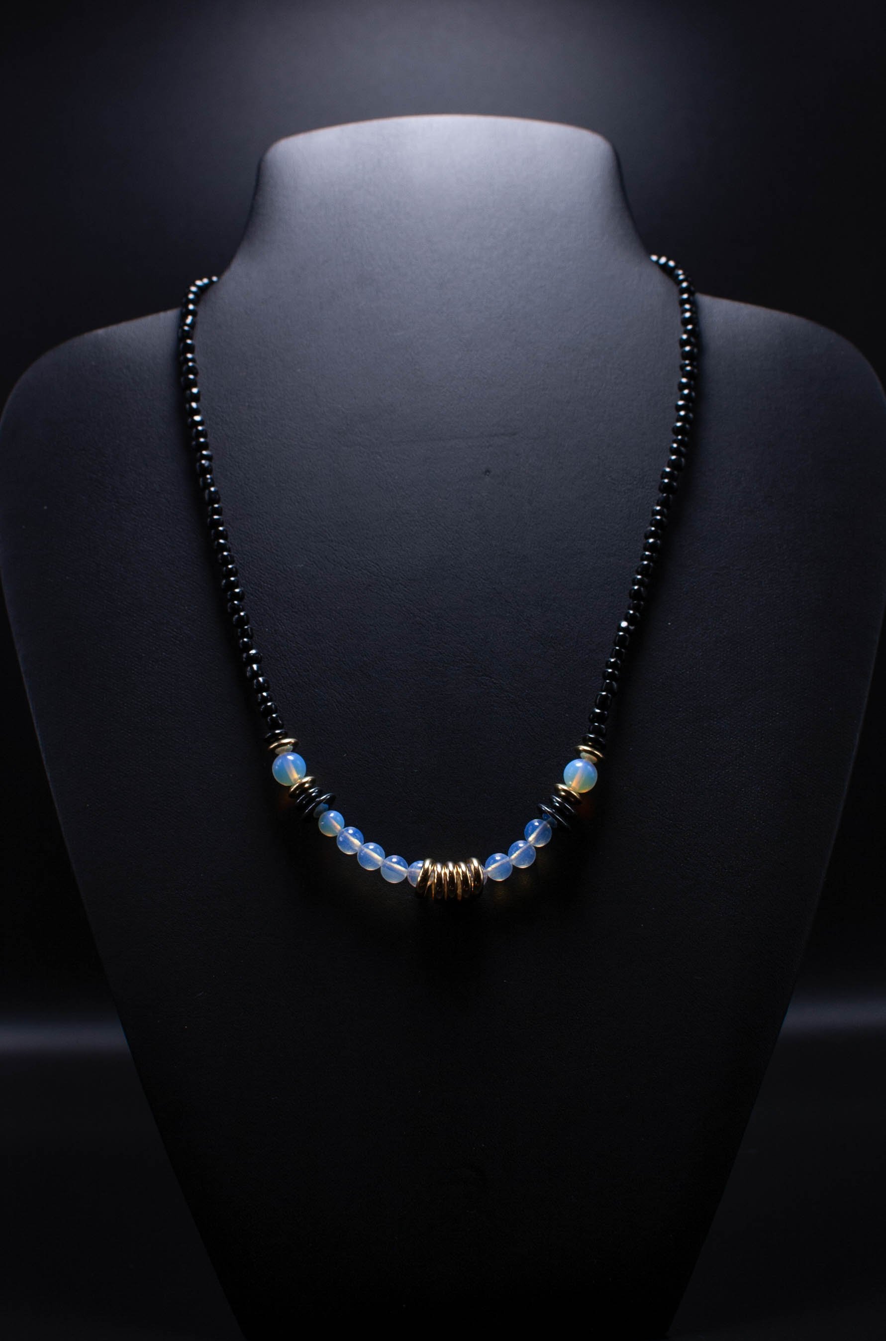 Moonstone Clicker Necklace - Served Gold