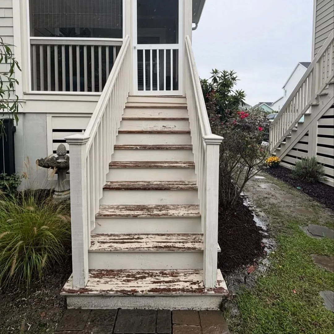 Before Stair Replacement Repair