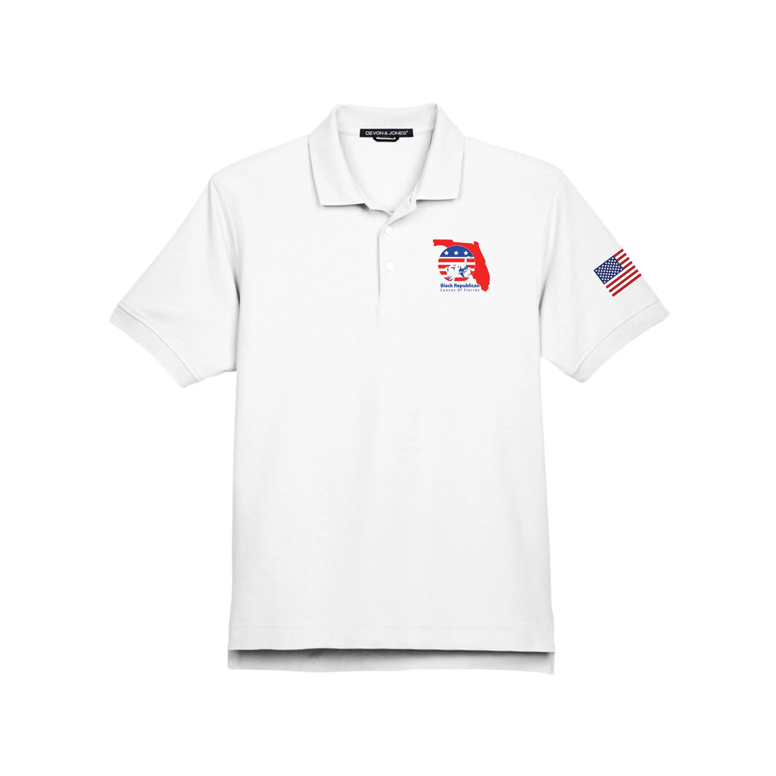 BRCF White Polo Shirt