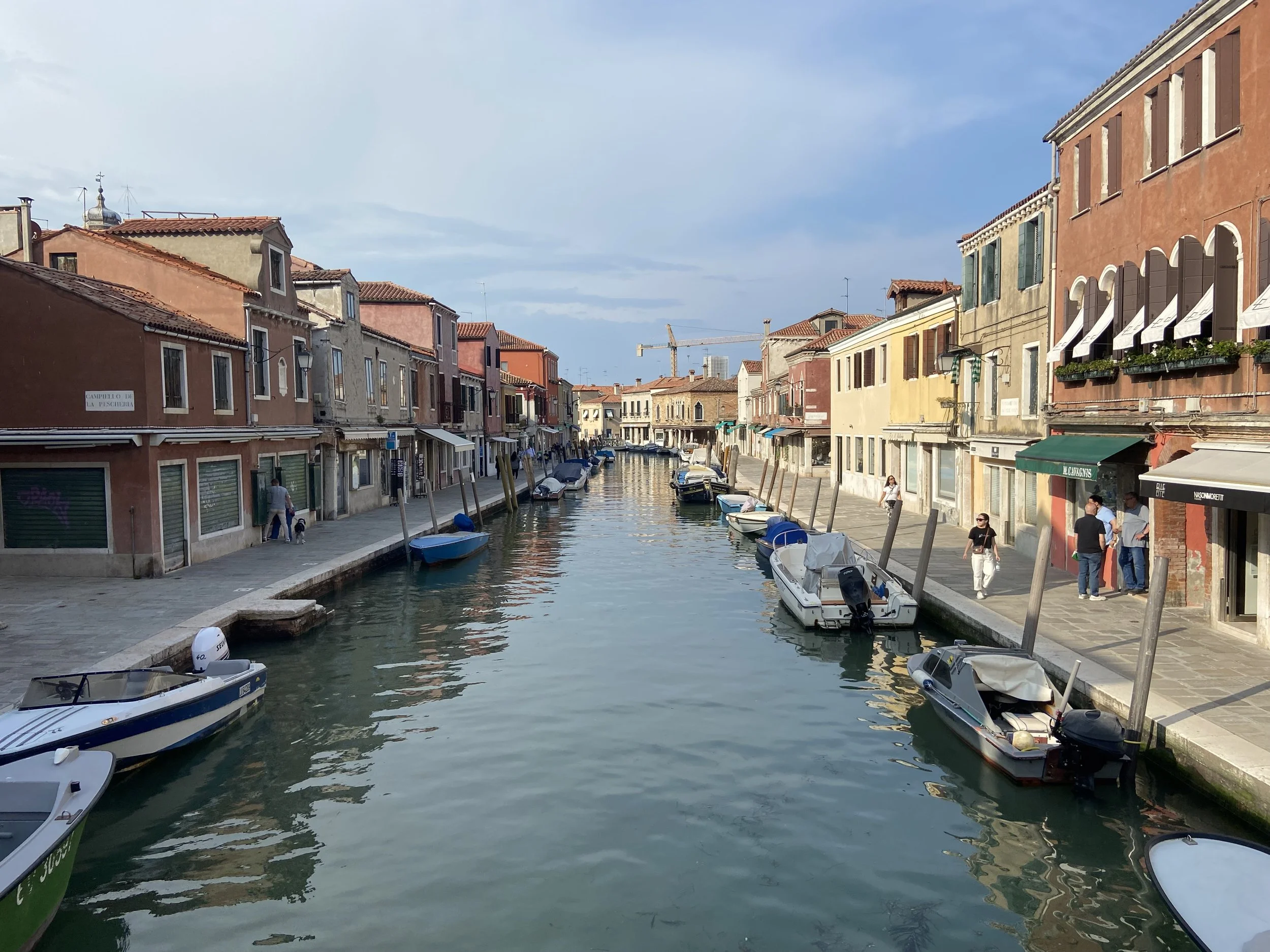 scorcio isola di murano, foto scattata da un ponte sul rio della Colonna