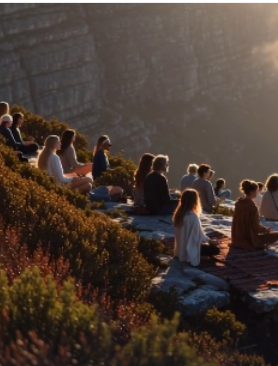 Sitting in stillness on Table Mountain