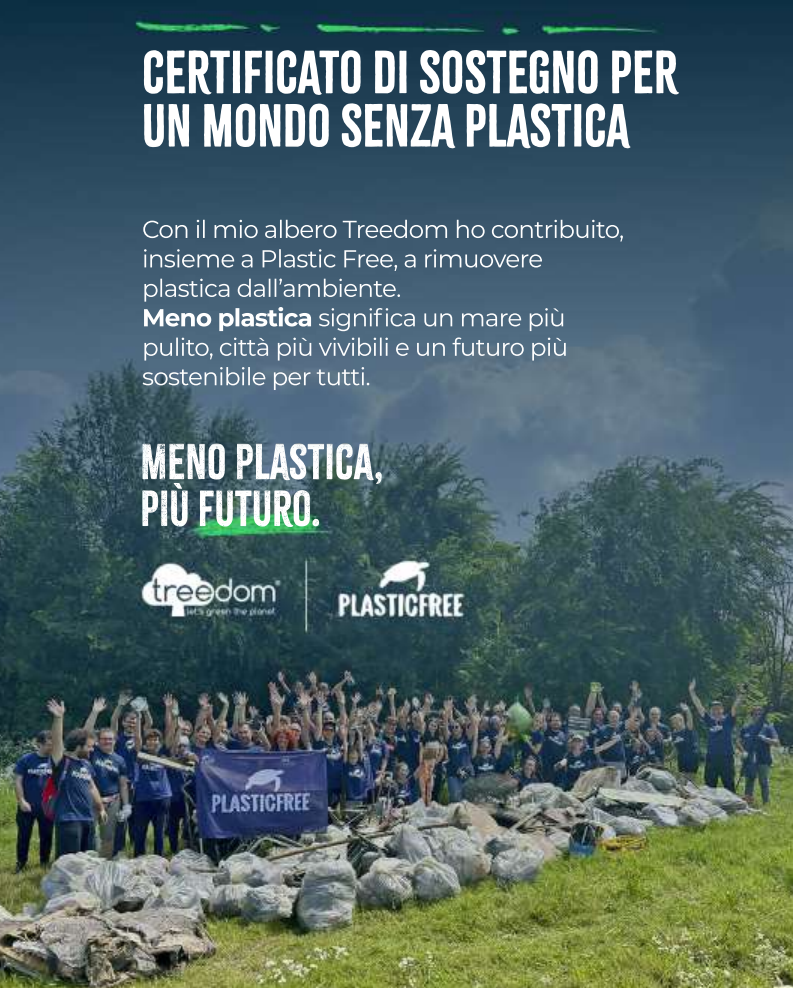 Certificato Plastic Free