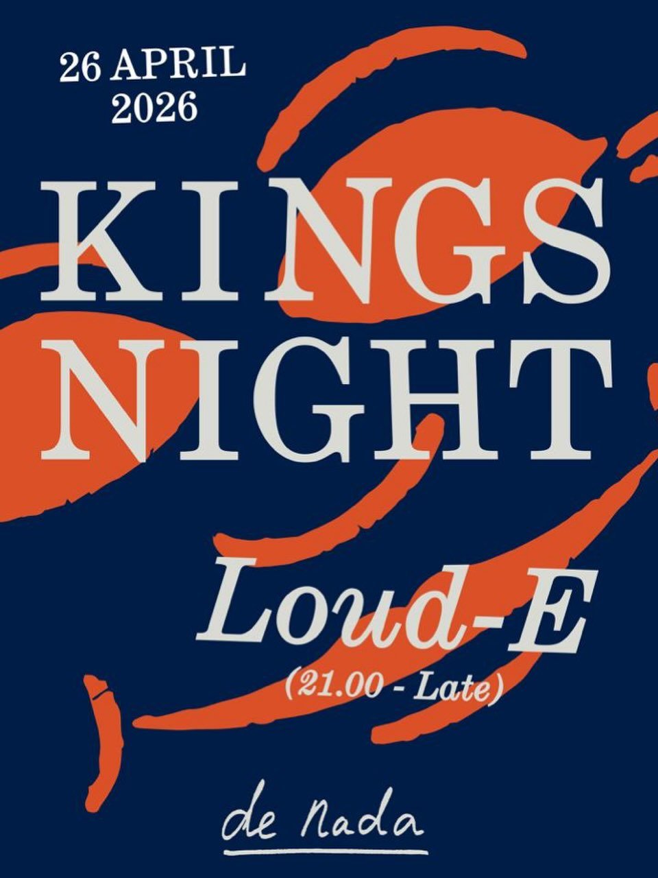 Kingsnight is around the corner and we&rsquo;re excited to have the King of disco back at the bar. Loud-E a top notch digger from the far east will serve a eclectic mix of oddball disco classics. Free of charge and real vibes only!🧡
Party starts at 