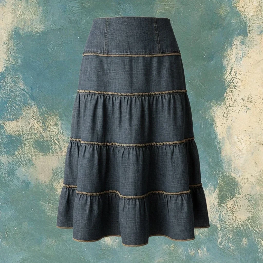 Vintage Denim Skirt – Size M