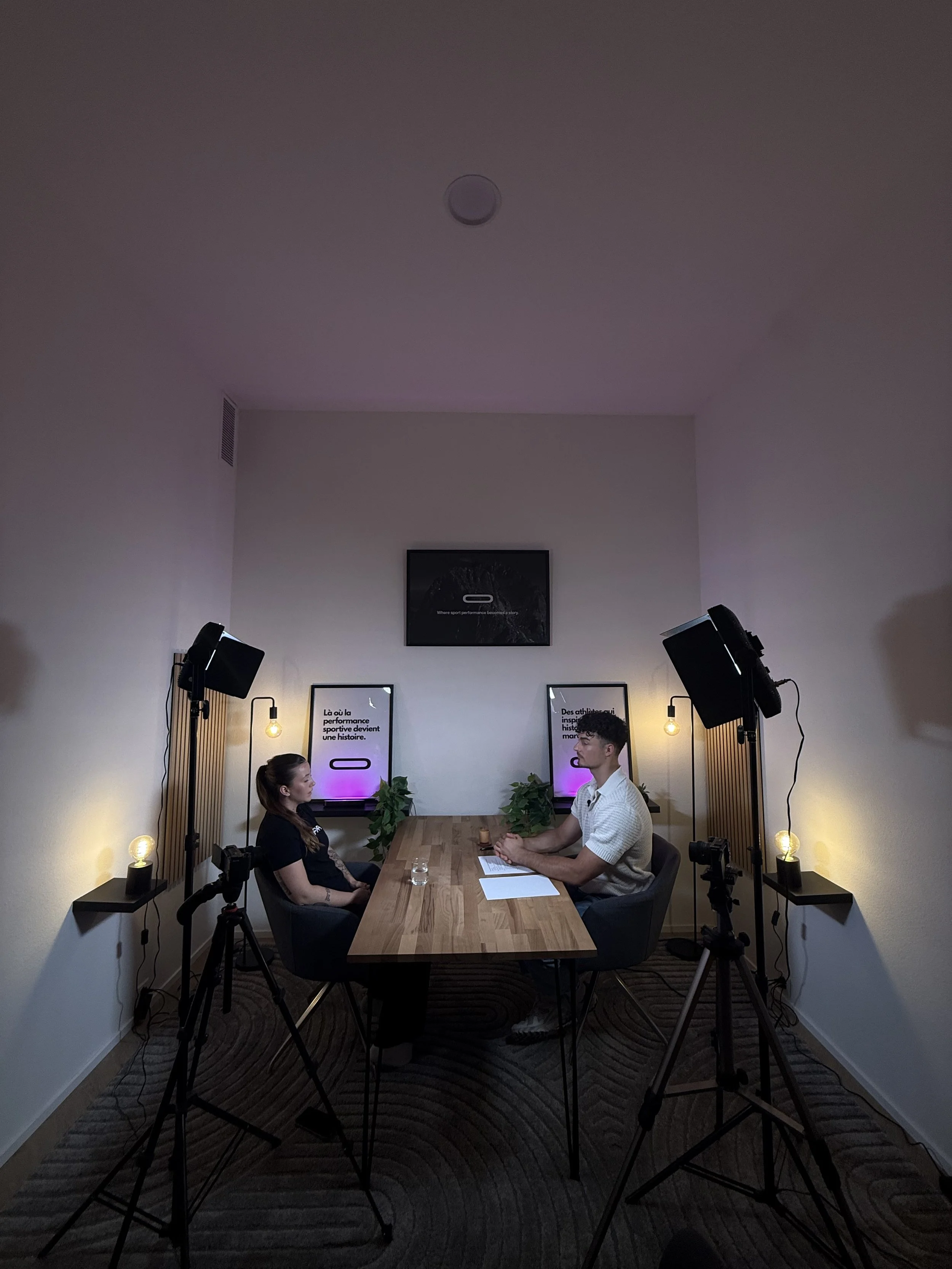 Un studio de podcast dédié au sport suisse