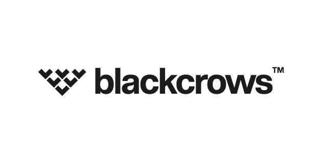 Logo de Black Crowns en noir et blanc