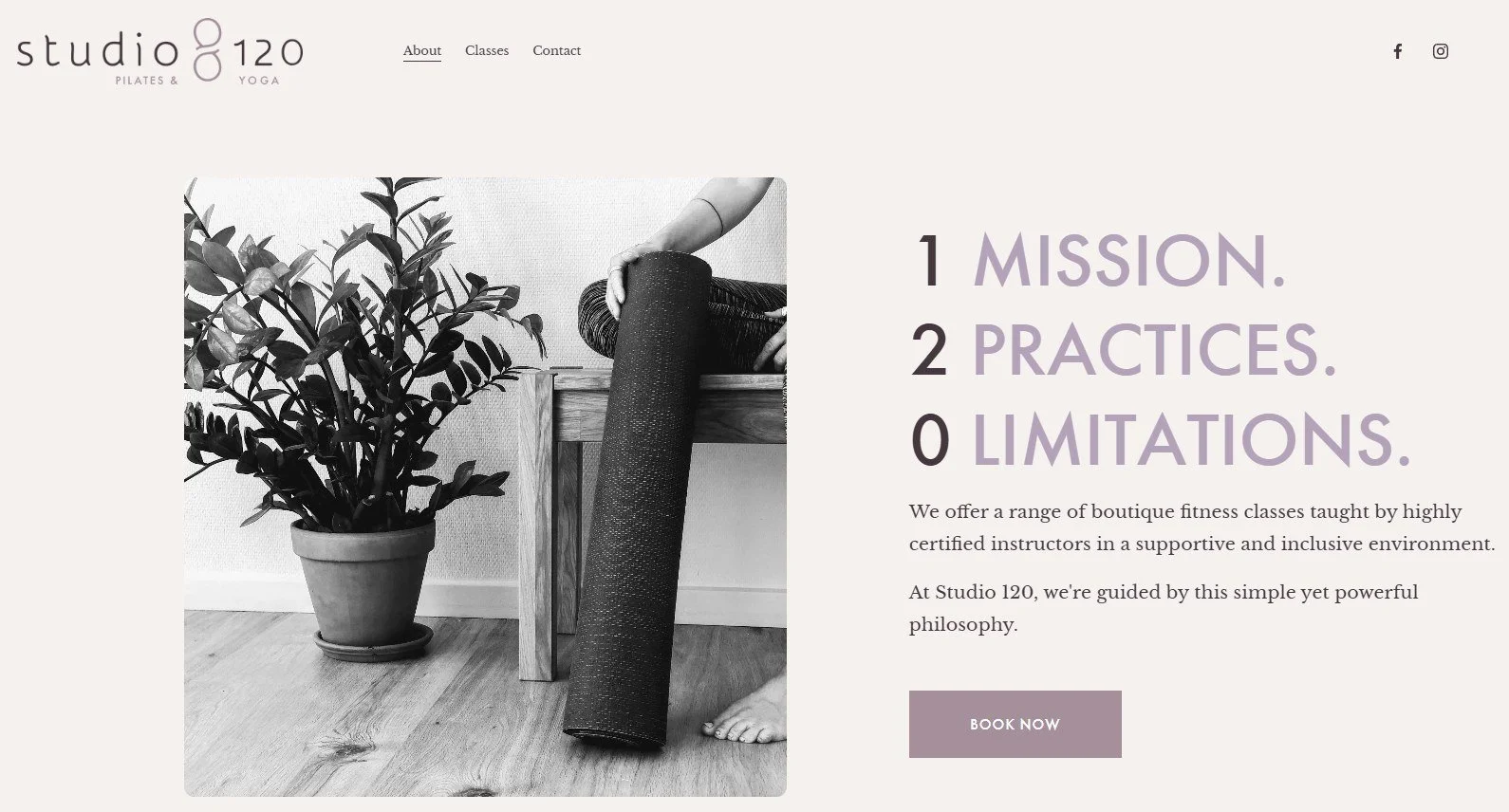 ✨ Our Website Got a Glow-Up! ✨

Studio 120 just got a fresh new look online &mdash; and we can&rsquo;t wait for you to explore it. Whether you&rsquo;re here for Pilates, yoga, strength, or simply a space to move and breathe &mdash; this refresh is al