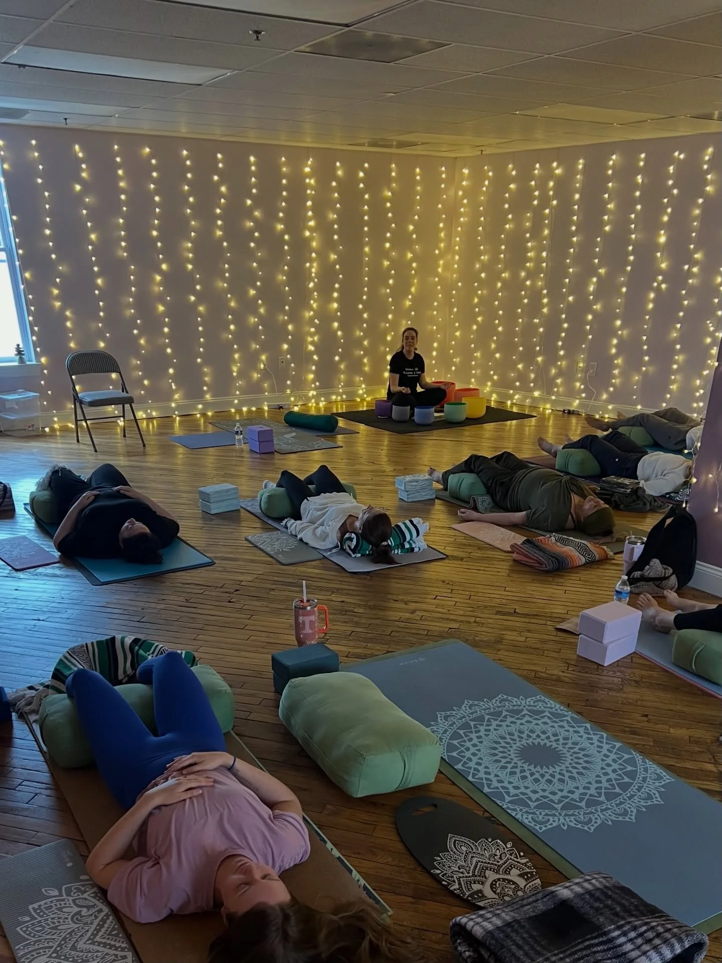 Spring Equinox at Studio 120 🌿🌸 An evening of renewal: rooting into the Earth, blooming, and beginning again. We moved through the chakras and softened into a sound bath, embracing the internal and external balance of the equinox. Here&rsquo;s to f