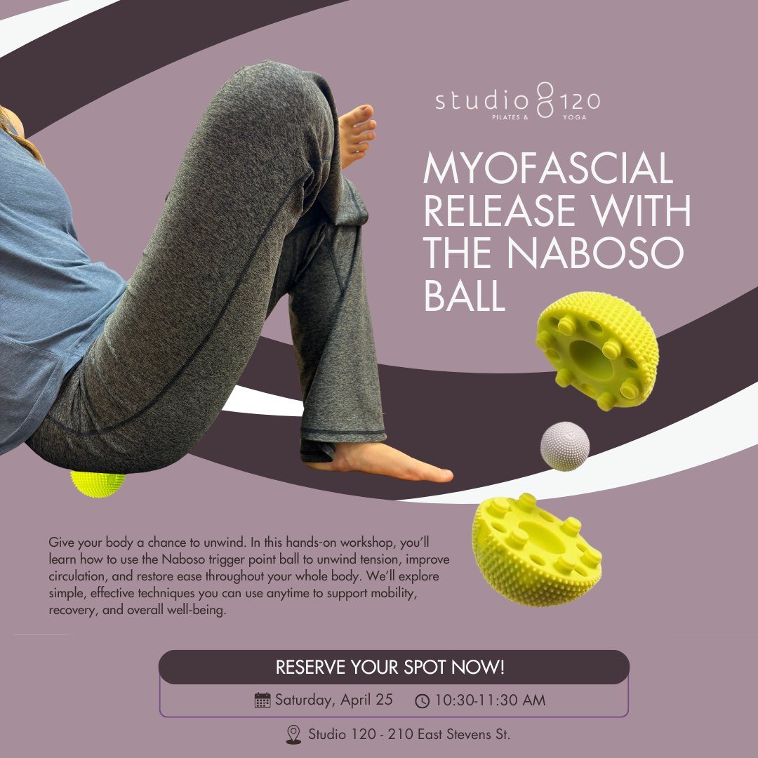 Have you signed up yet? 💫👀Already have a Naboso ball? Perfect! Join us for $30 and learn all the ways to use it to release tension, improve circulation, and support your body from the ground up. Don&rsquo;t have one? No worries! You can get a Nabos