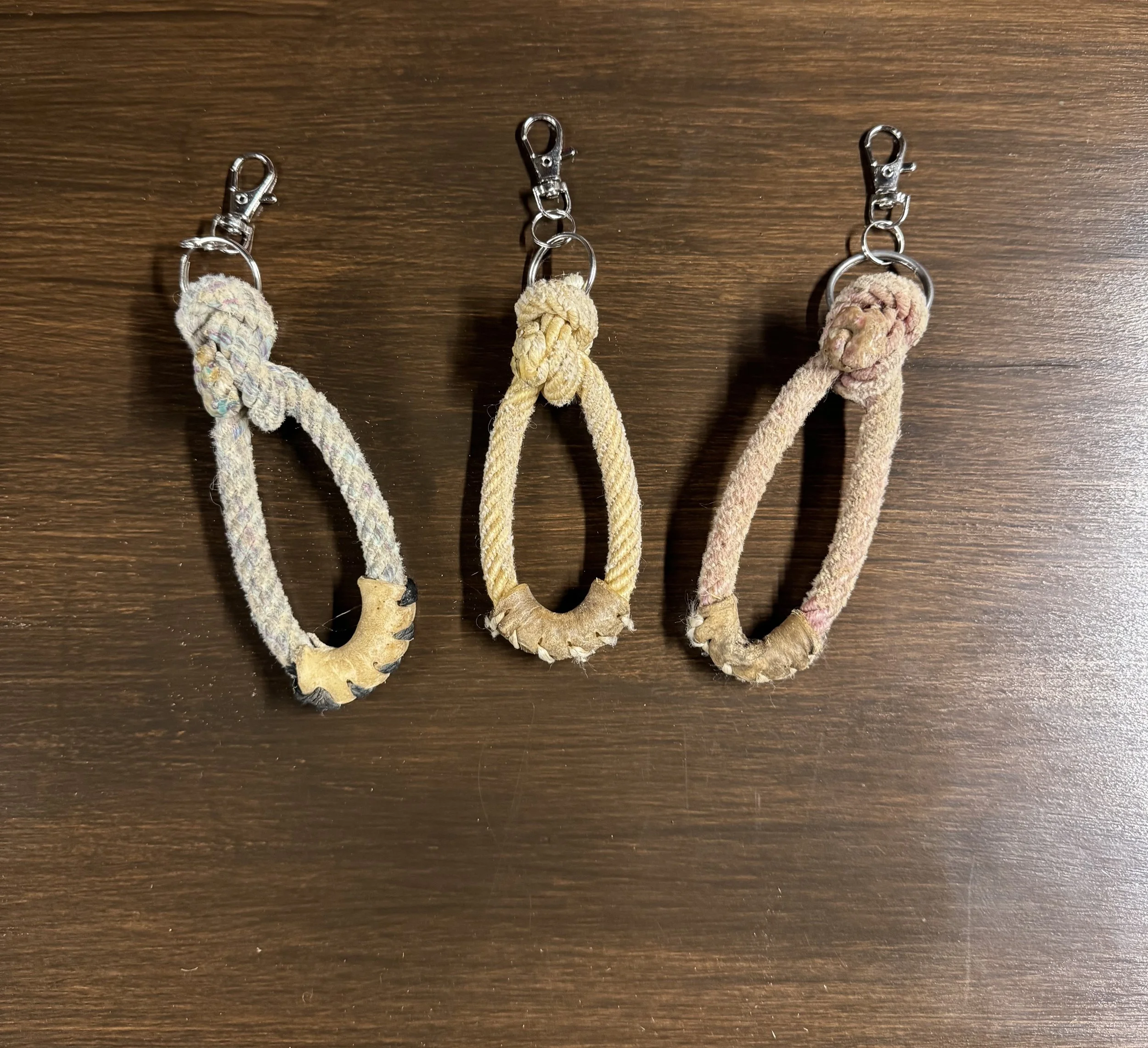Authentic Lariat Rope Honda Keychain