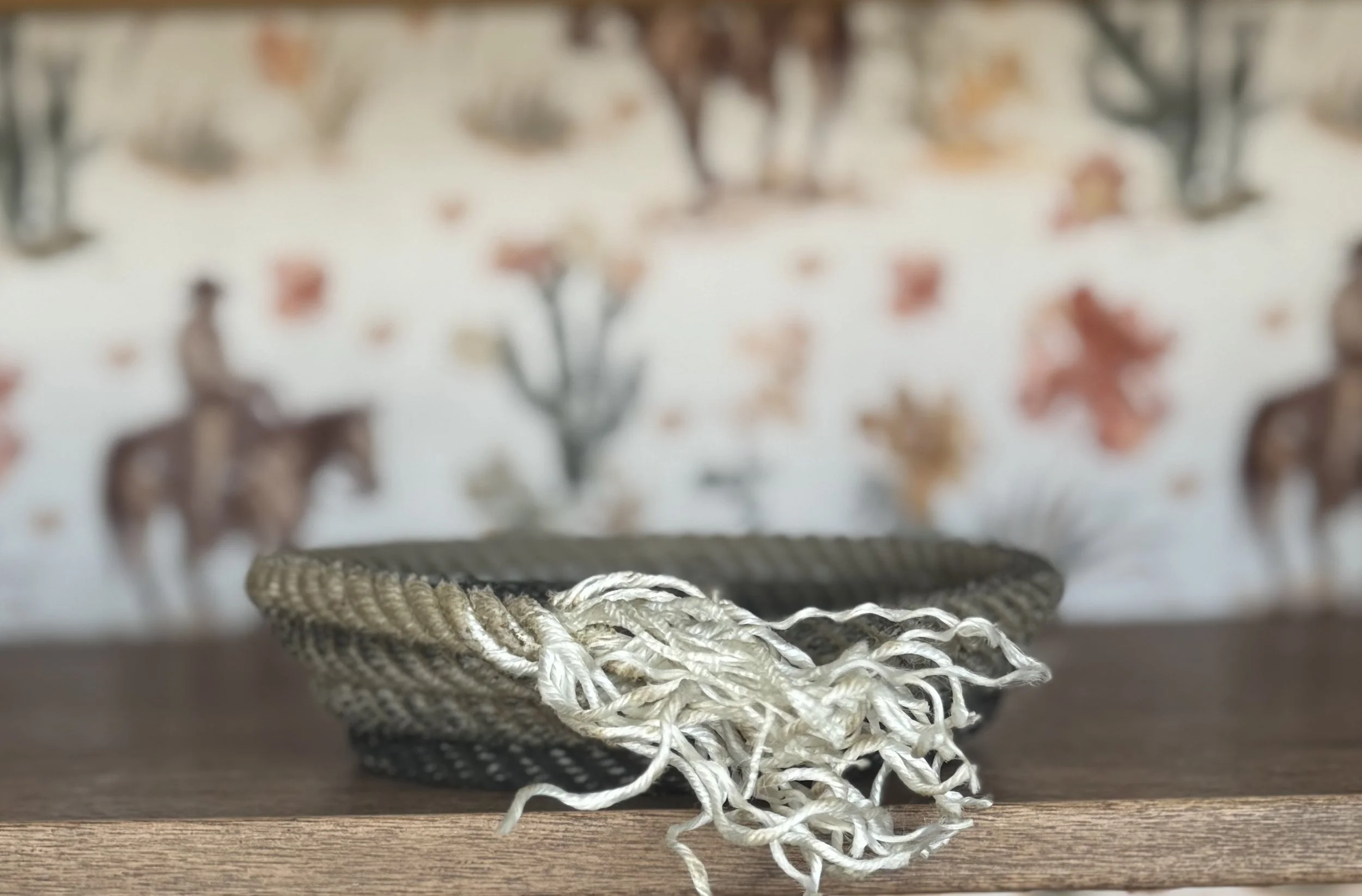 Small Natural Lariat Rope Bowl
