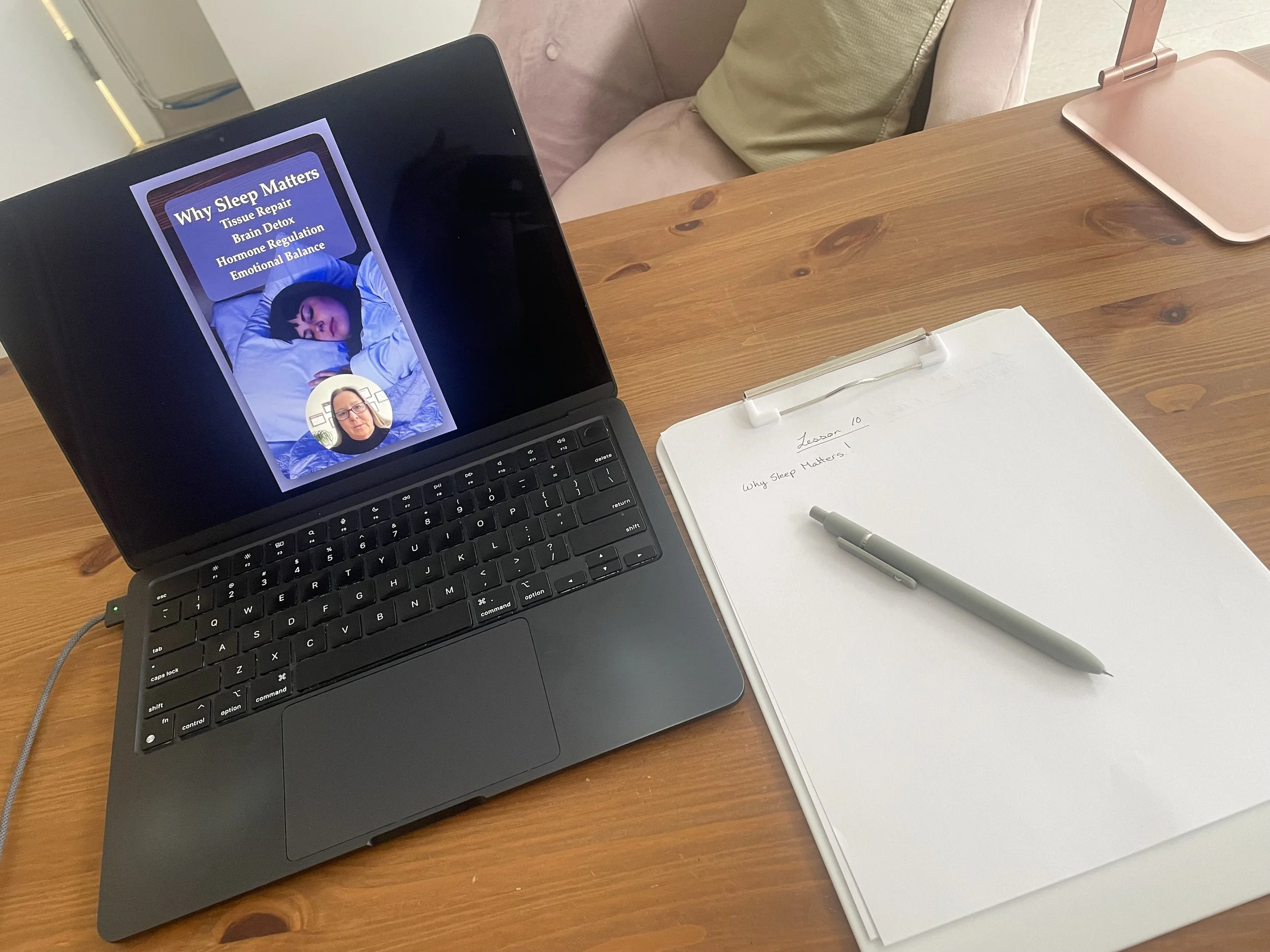 image of an educational lesson being provided virtually