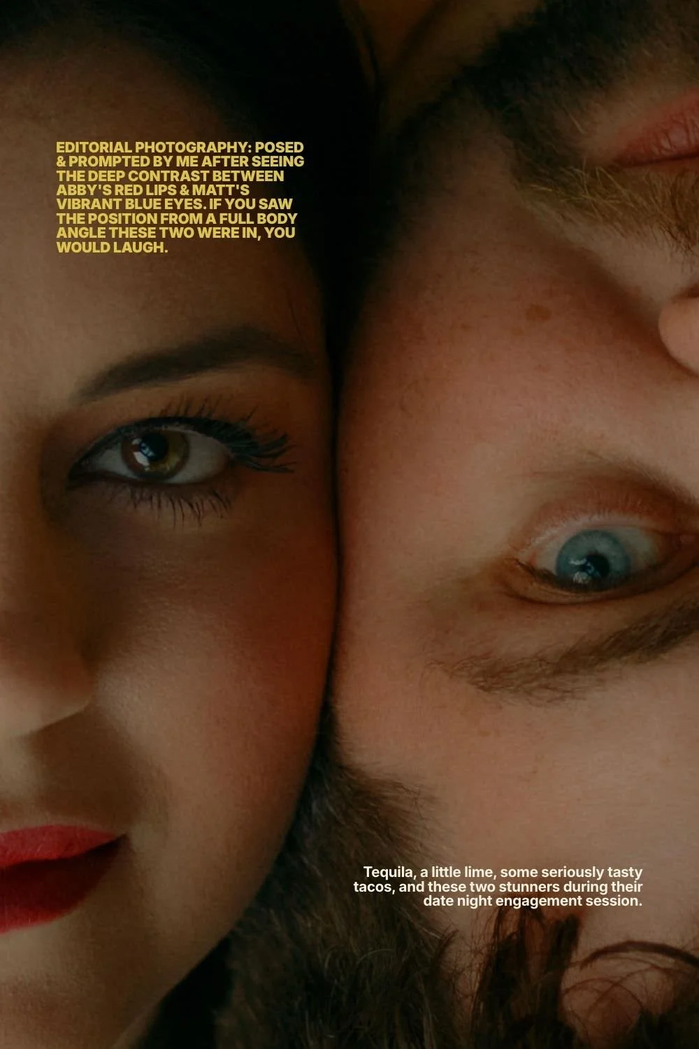 Editorial Engagement Photography — Intimate Close-Up Portraits