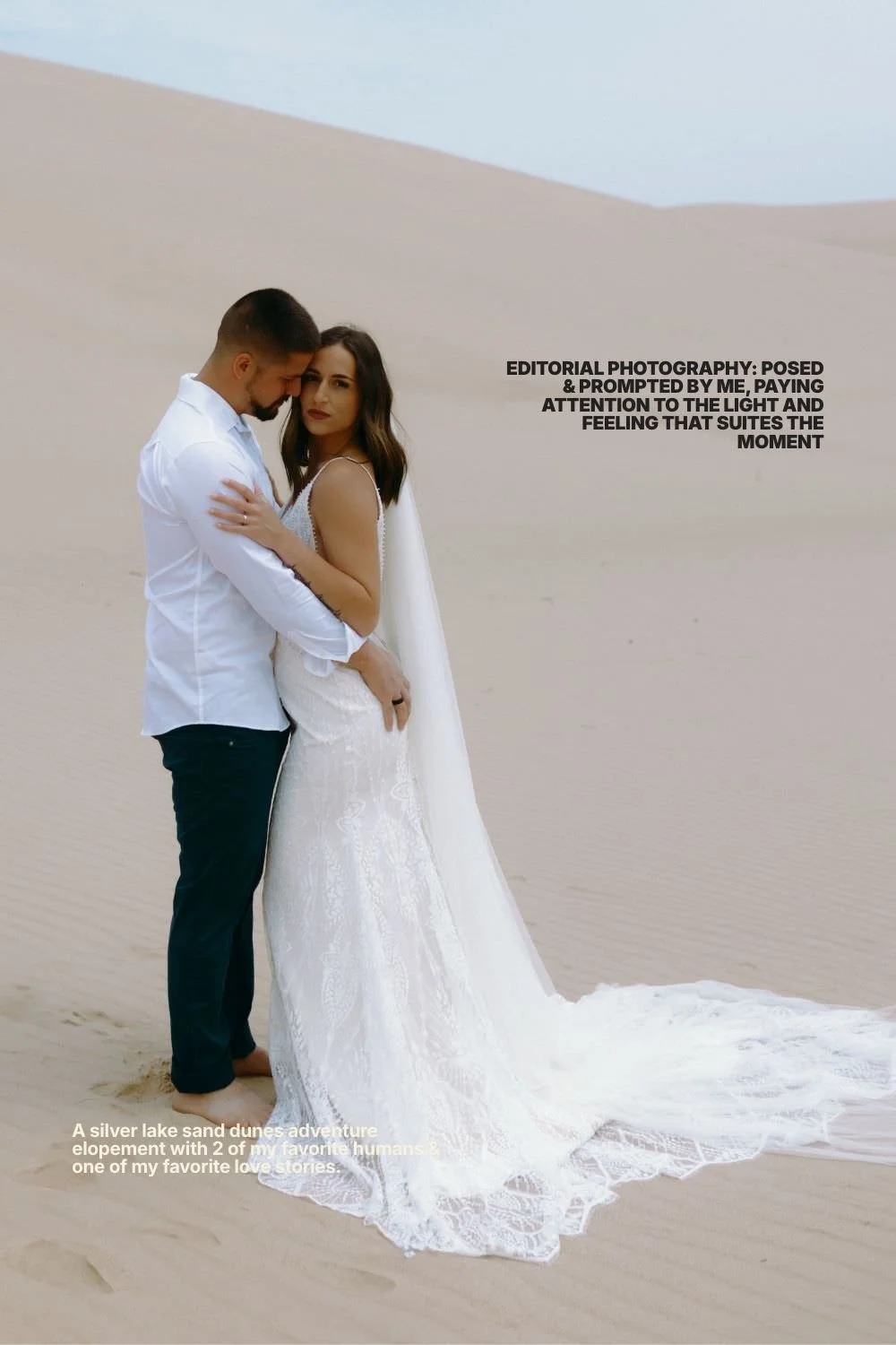 Editorial Elopement Photography — Silver Lake Sand Dunes Michigan