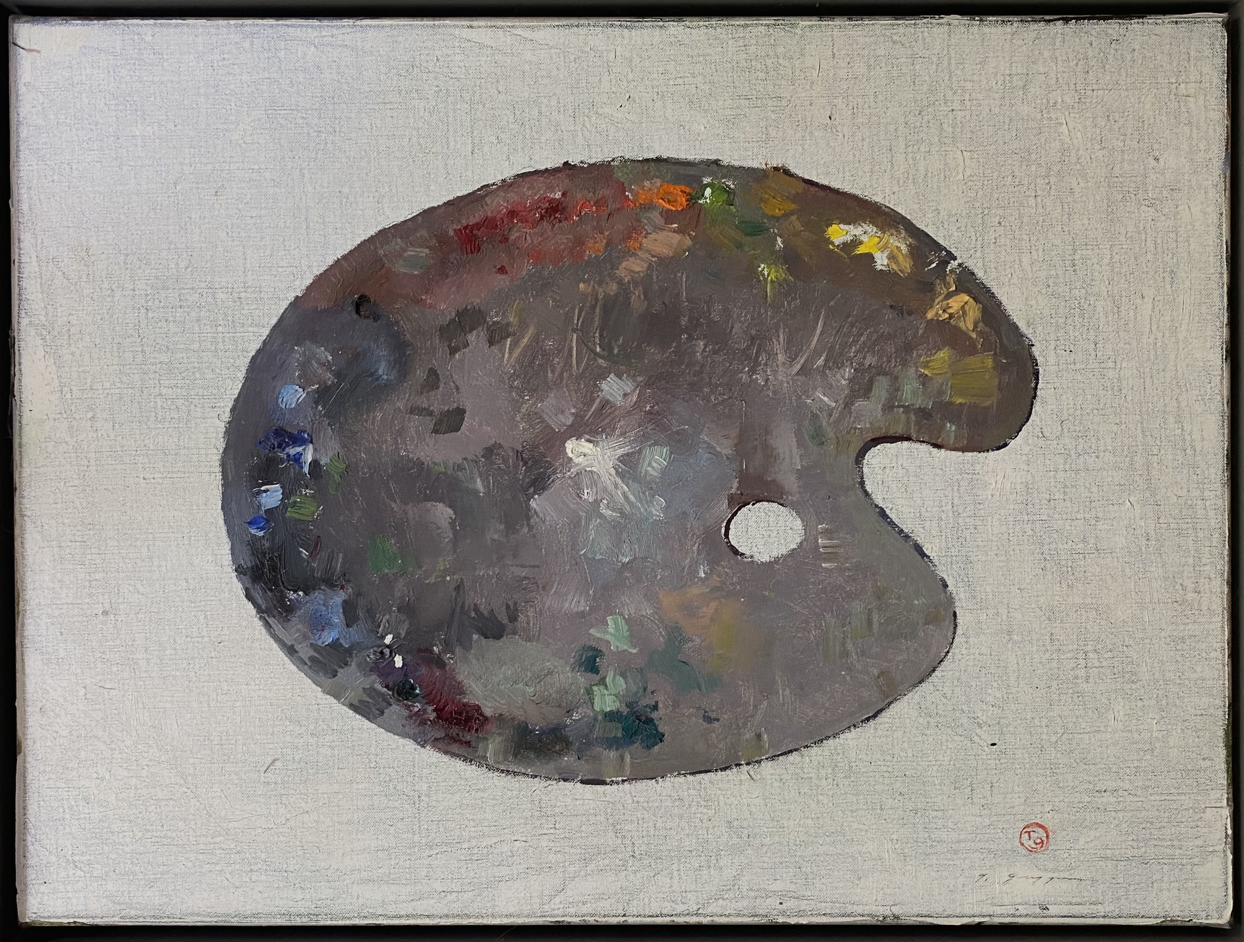 Palette  |  oil on canvas |  21" x 27" with frame  |  $3,500  |  2021