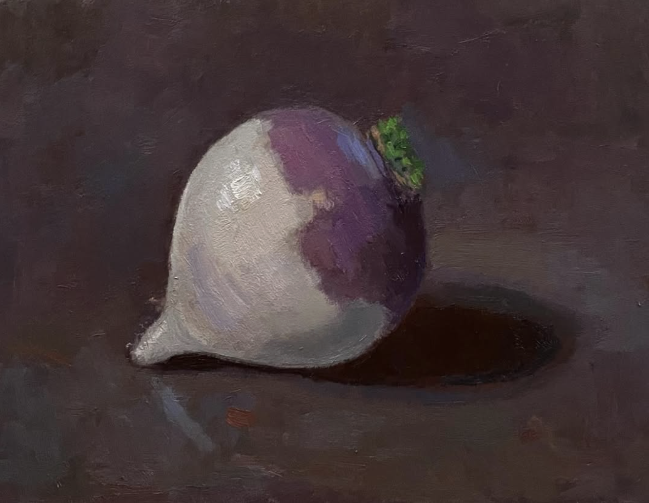 Turnip  |  oil on panel  |  9" x 12"  |  $1,500  |  2026