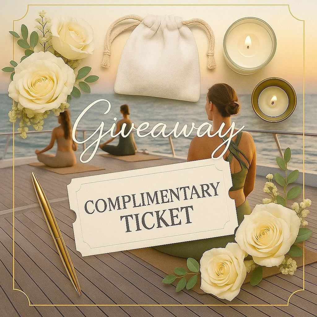 ✨ Immaculate Yacht Experience Giveaway ✨

We&rsquo;re giving away 1 Complimentary ticket to our upcoming Sunset Yacht Yoga &amp; Wellness Journey 10.10.25 🌹 

Step aboard our luxury yacht in Dubai Marina for an unforgettable evening of yoga, sound h