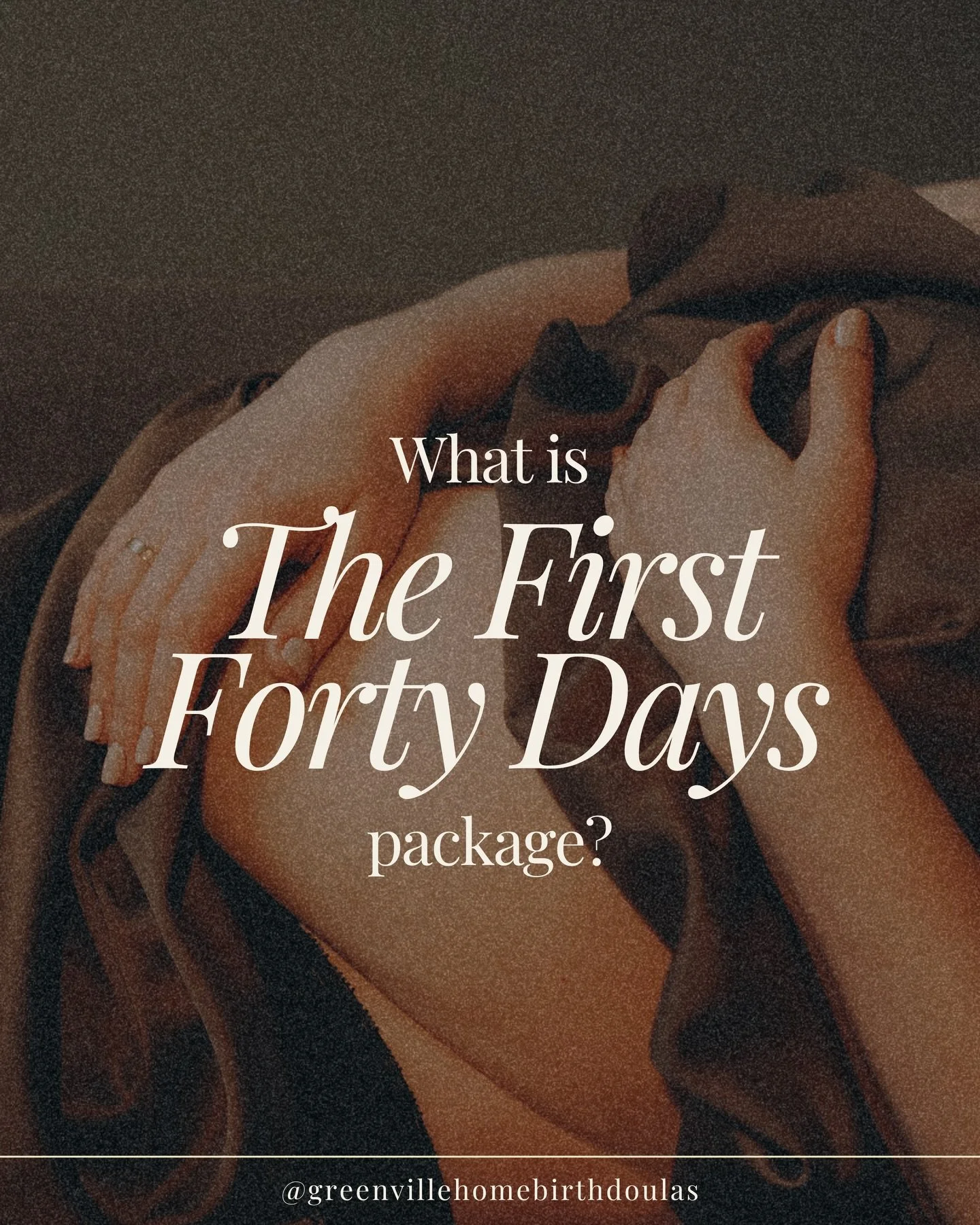 Postpartum is a rite of passage; a sacred recovery window. A hormonal reset. A nervous system recalibration. And most women are expected to muscle through it.

The First 40 Days Package (our newest and most intentional offer) exists because we believ