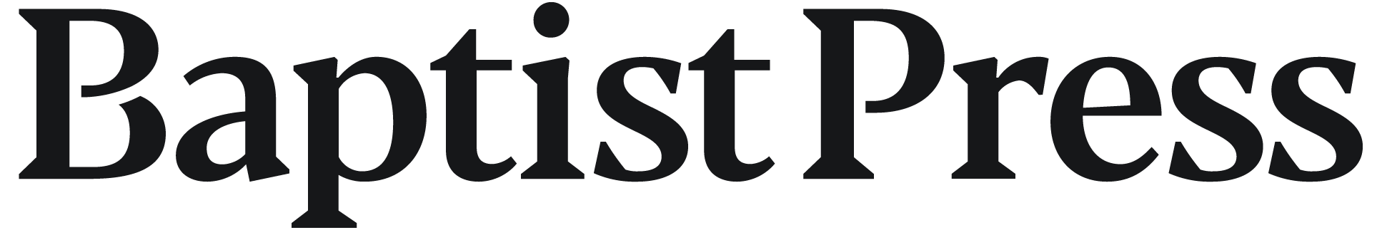 Image with the text 'Baptist Press' in large, stylized letters.